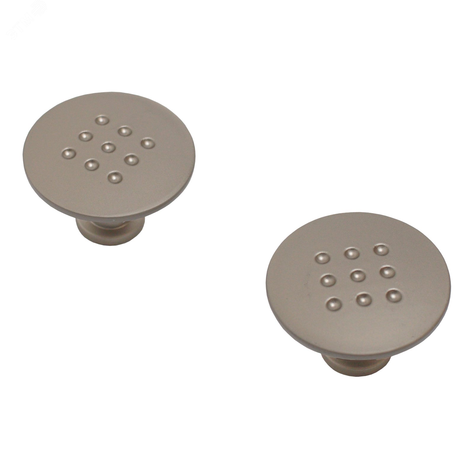 Изображение товара Мебельная ручка-кнопка StahlBuro A507 2 шт. сатин простая установка стильный дизайн