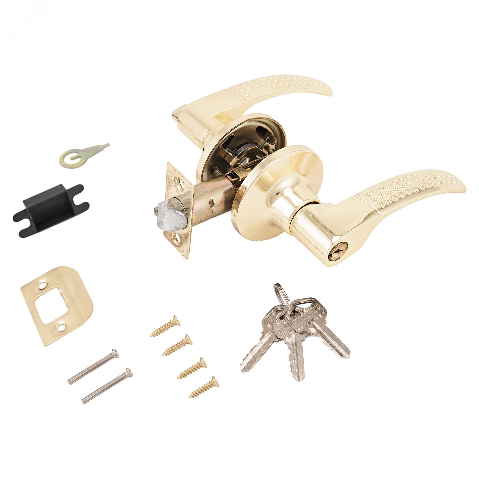 Изображение товара Защёлка СТАНДАРТ 8510 ET PB золото кл/фикс для межкомнатных дверей