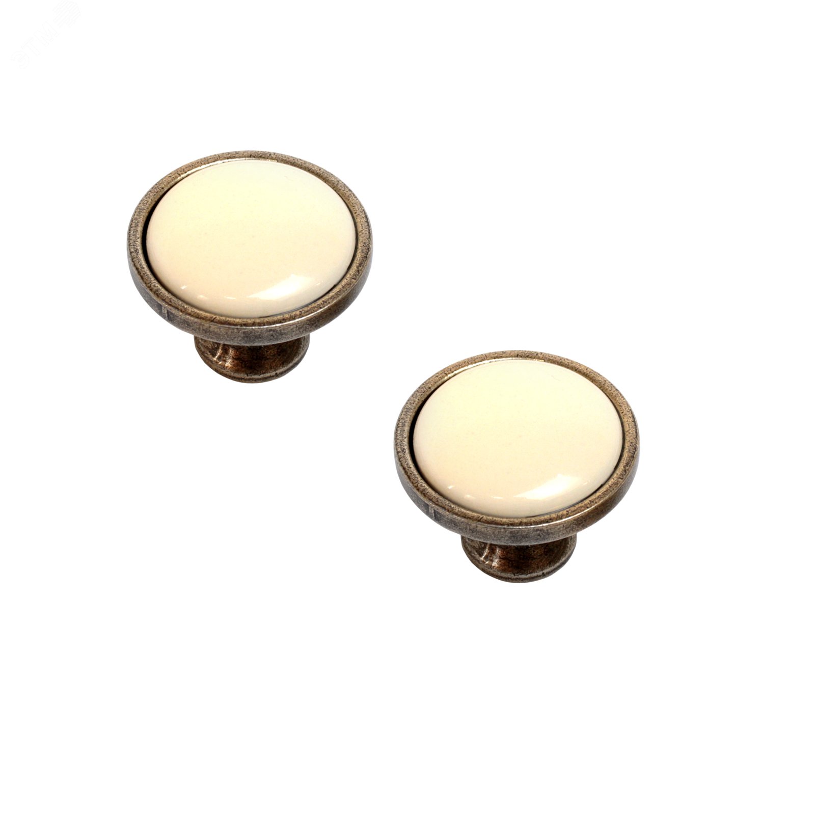 Изображение товара Ручка-кнопка мебельная StahlBuro C2501 2 шт AB старая бронза