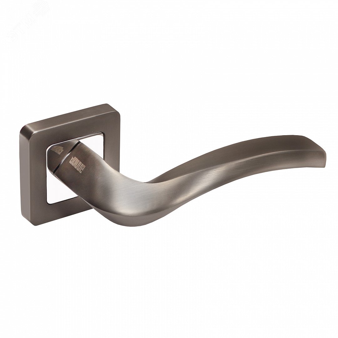 Изображение товара Ручка на квадратной накладке (комплект). АЛЛЮР АРТПАОЛА MBN (2140) графит (шт)