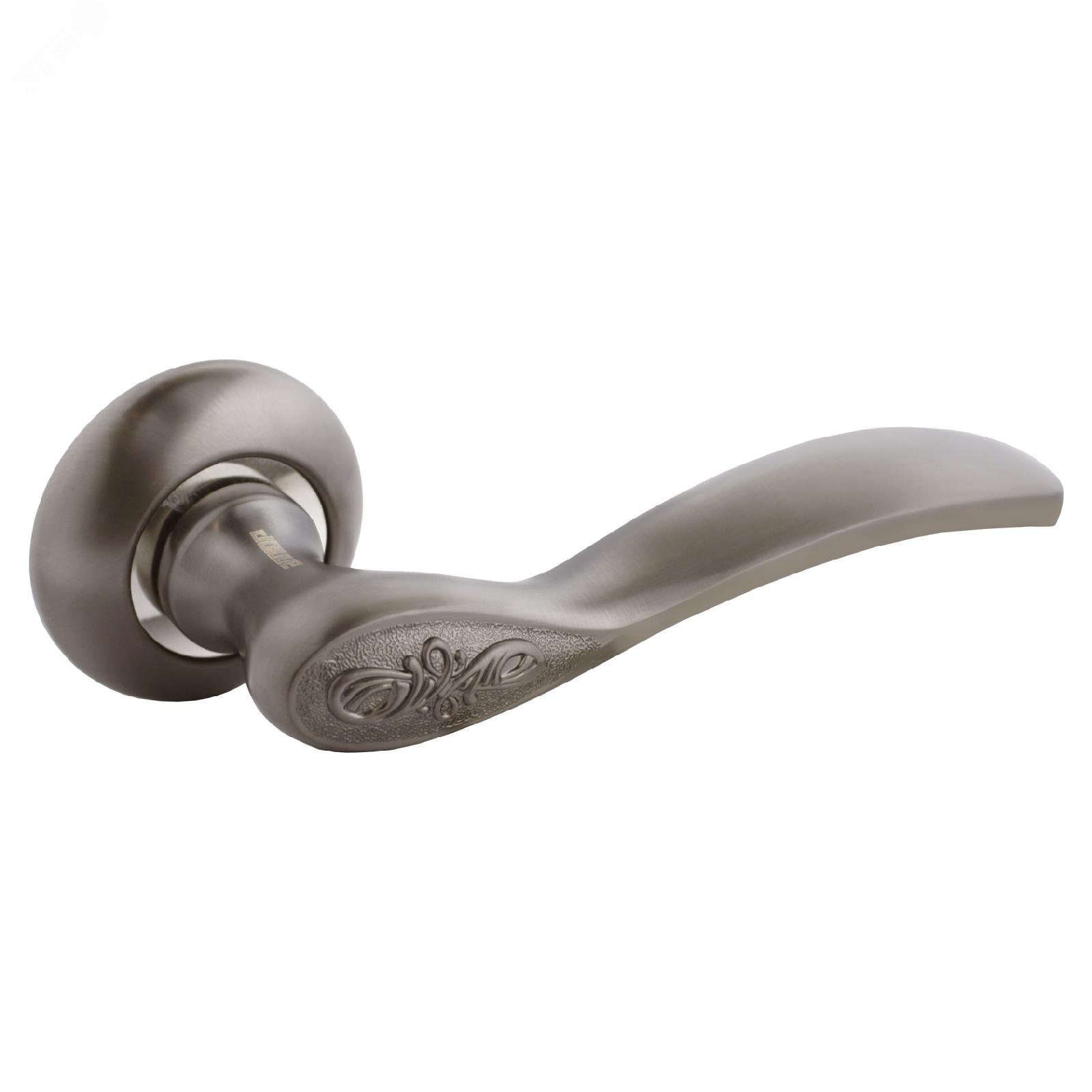 Изображение товара Ручка на круглой накладке (комплект). АЛЛЮР АРТ ШЭРОН MBN (1740) графит (шт)