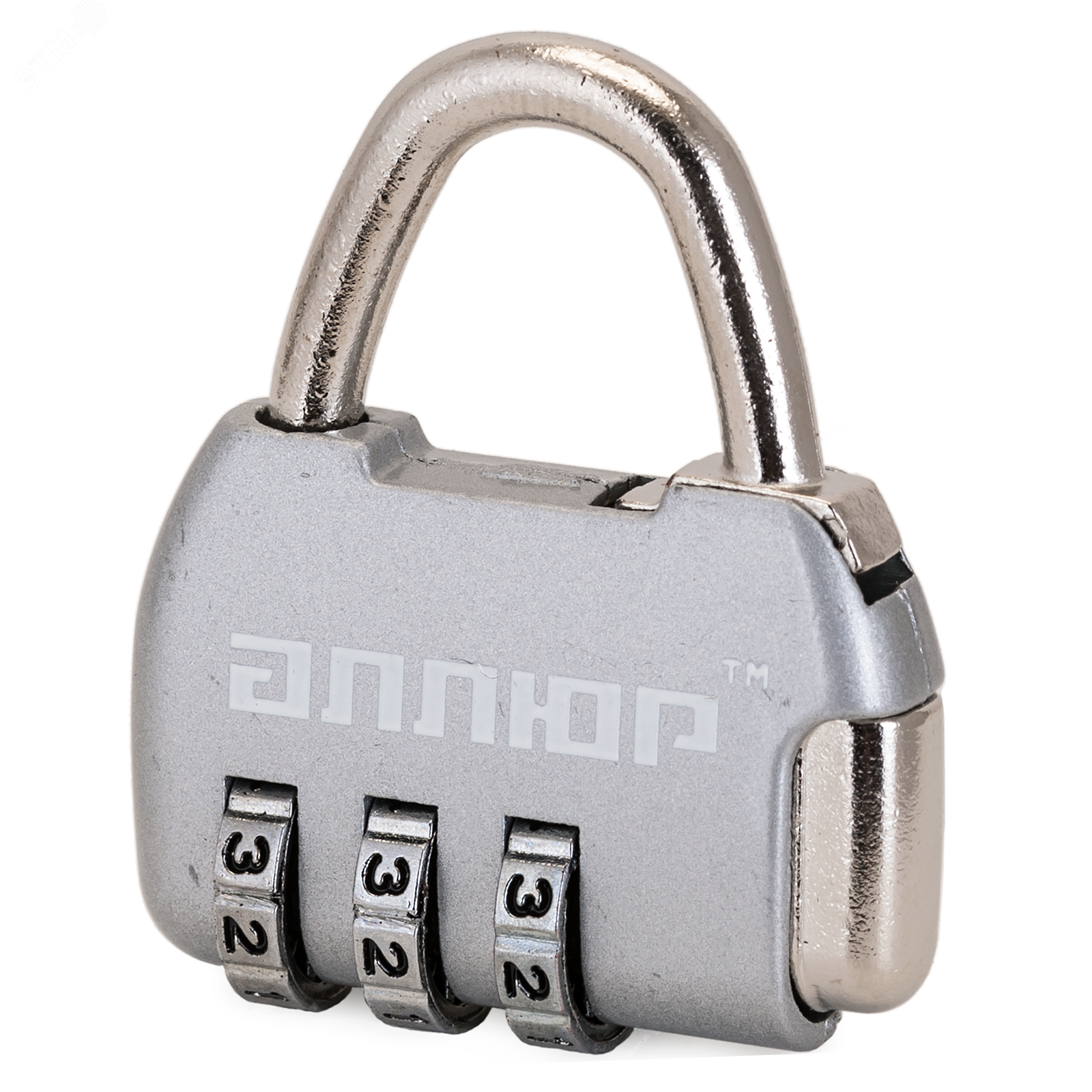 Замок кодовый для защиты от вскрытия сумок, чемоданов и другого багажа, АЛЛЮР ВС1К-35/4 (HA806) CP серебро 10151 ПТК Компания