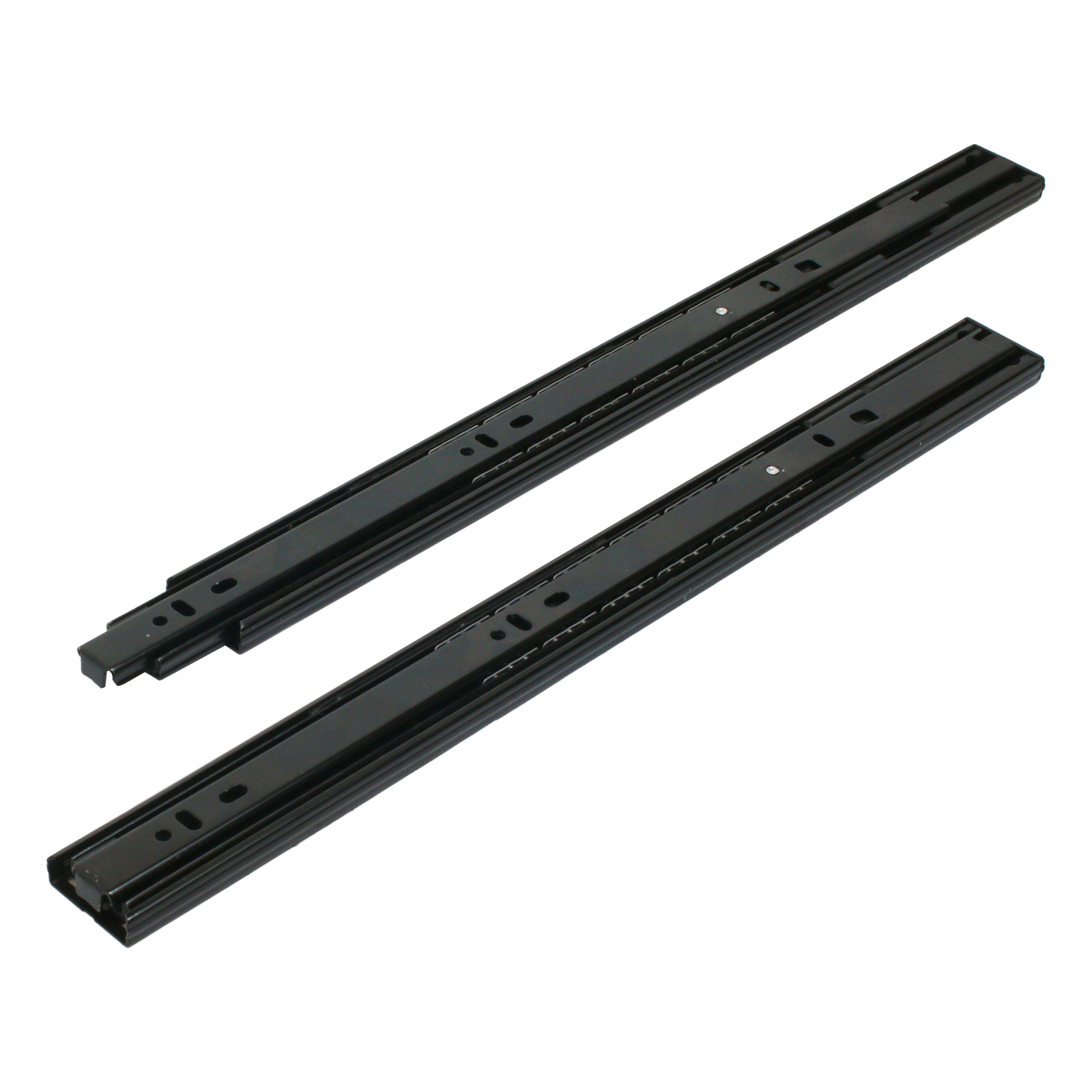 "Направляющие шариковые с доводчиком StahlBuro 35-400 /16""/ черный "