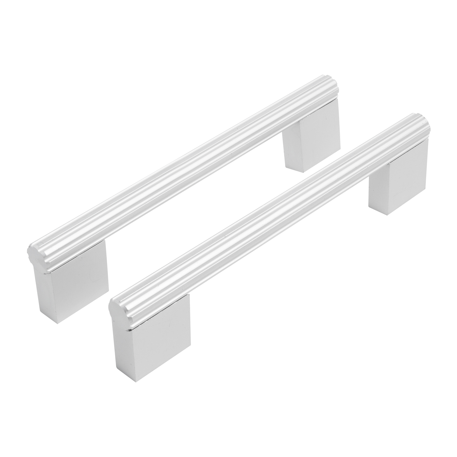 Ручка-скоба мебельная StahlBuro AP2313-128 2шт., W матовый белый хром