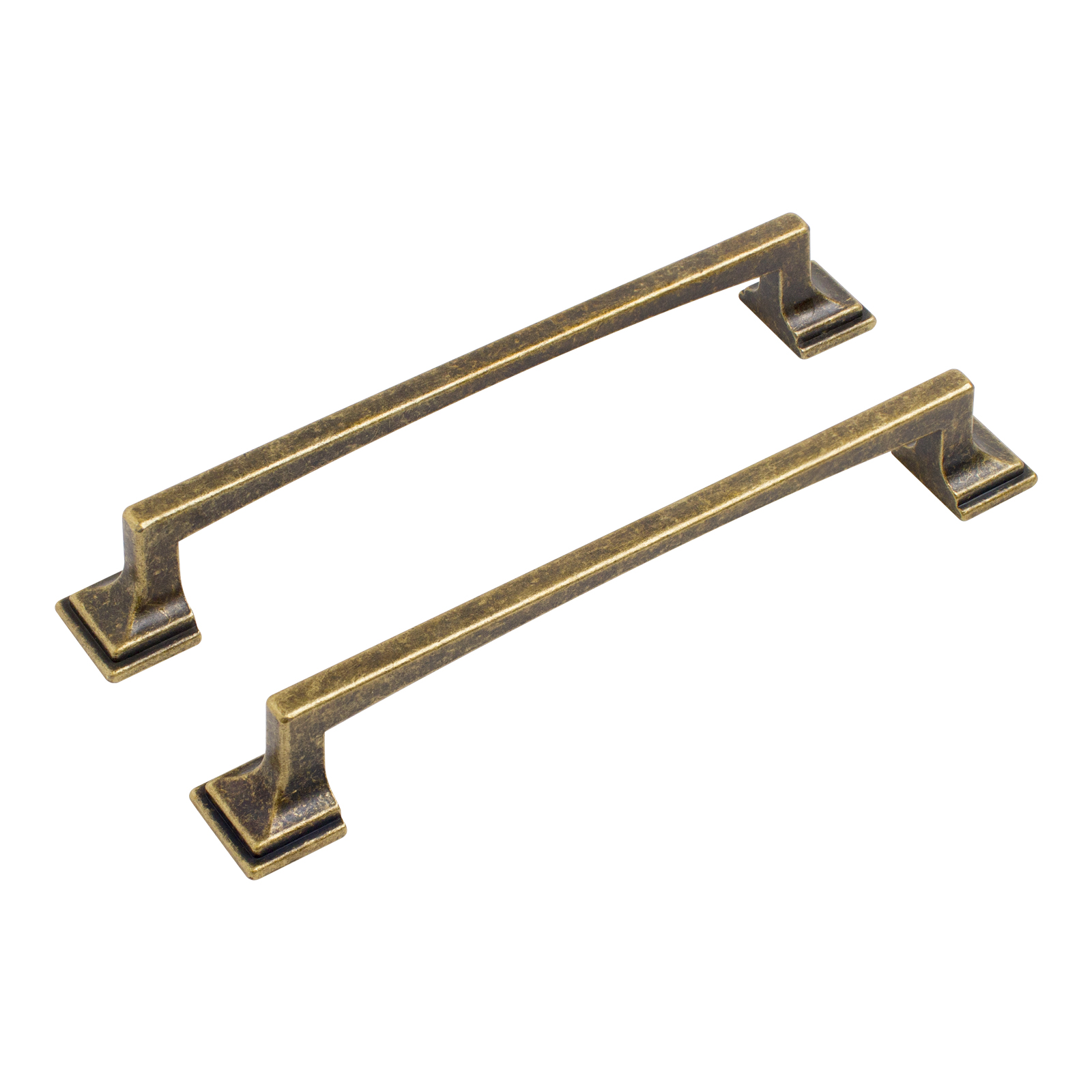 Ручка-скоба мебельная StahlBuro C2525-96 2шт., AB состаренная бронза