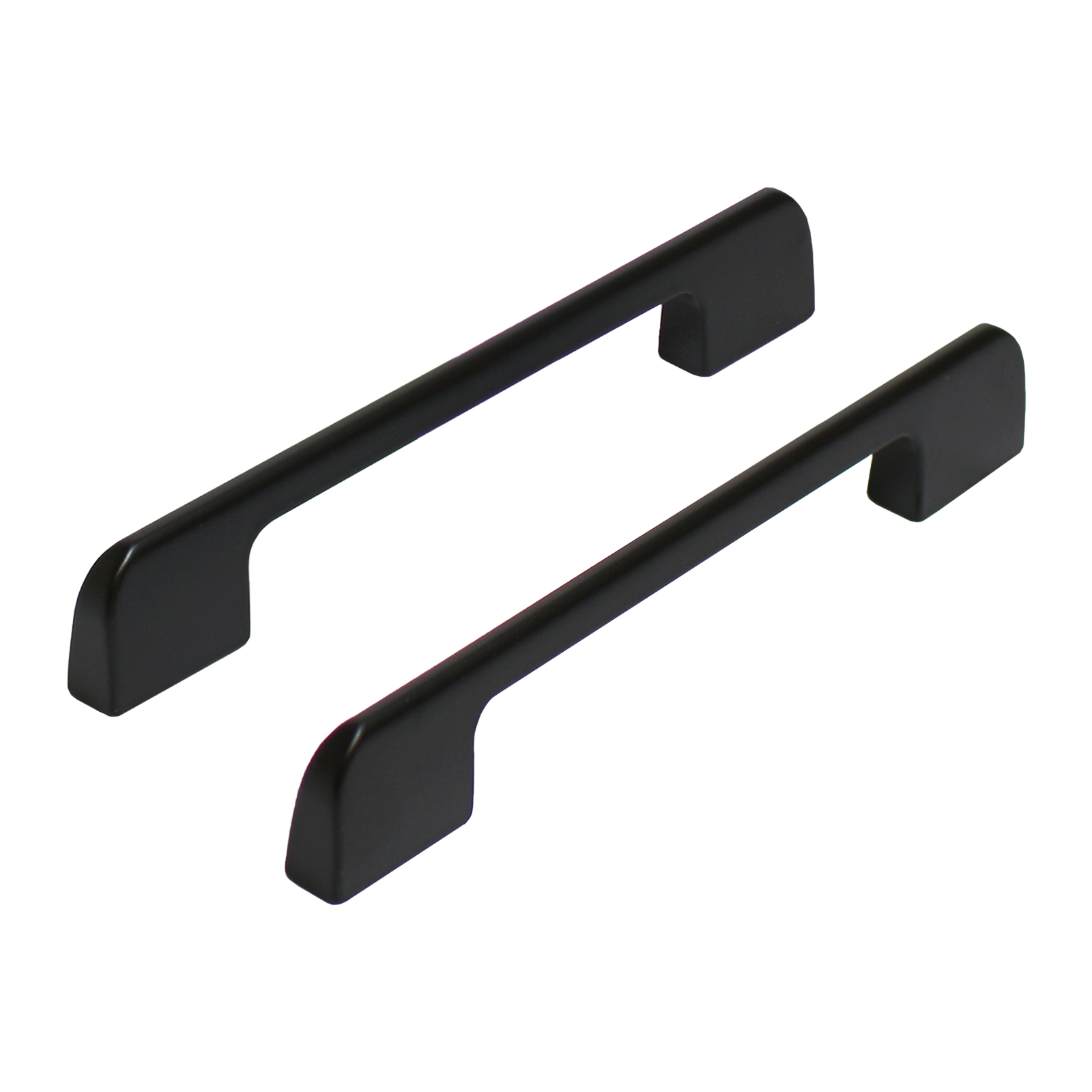 Ручка-скоба мебельнаяStahlBuro A300-128 2шт., BL матовый черный