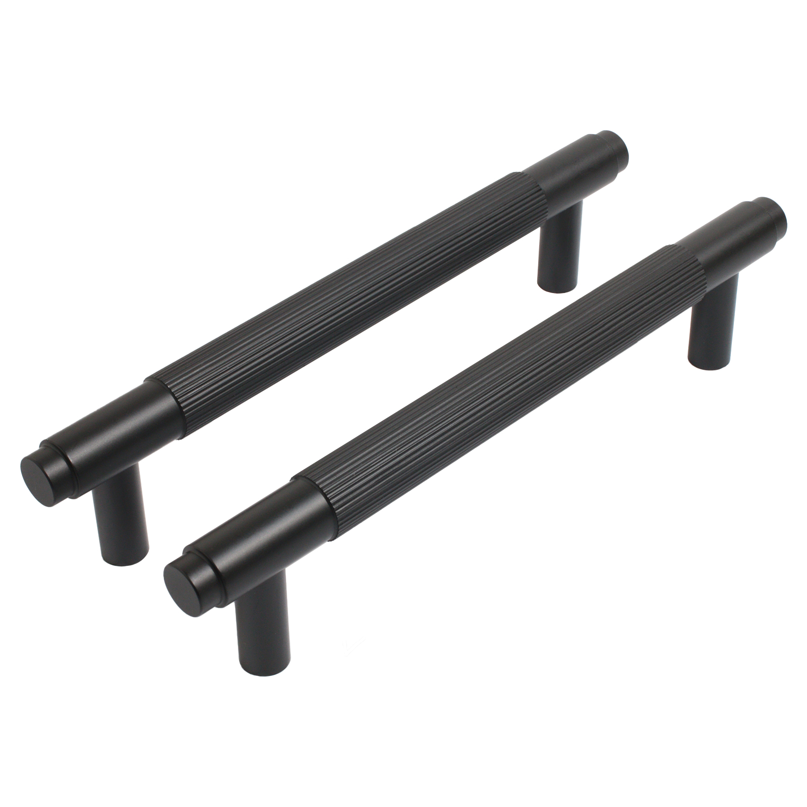 Ручка-скоба мебельная StahlBuro AP2309-128 2шт., BL матовый черный