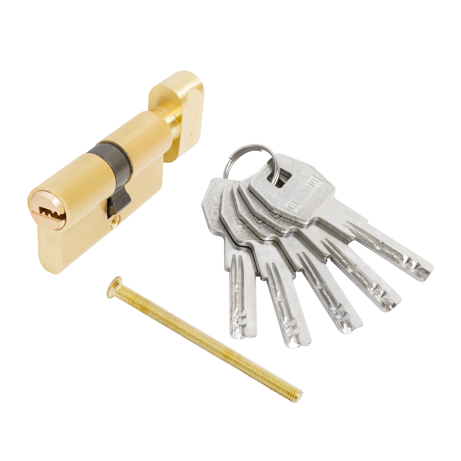 Цилиндровый механизм Стандарт MAX 60 (30х30В) SB 5кл мат.золото