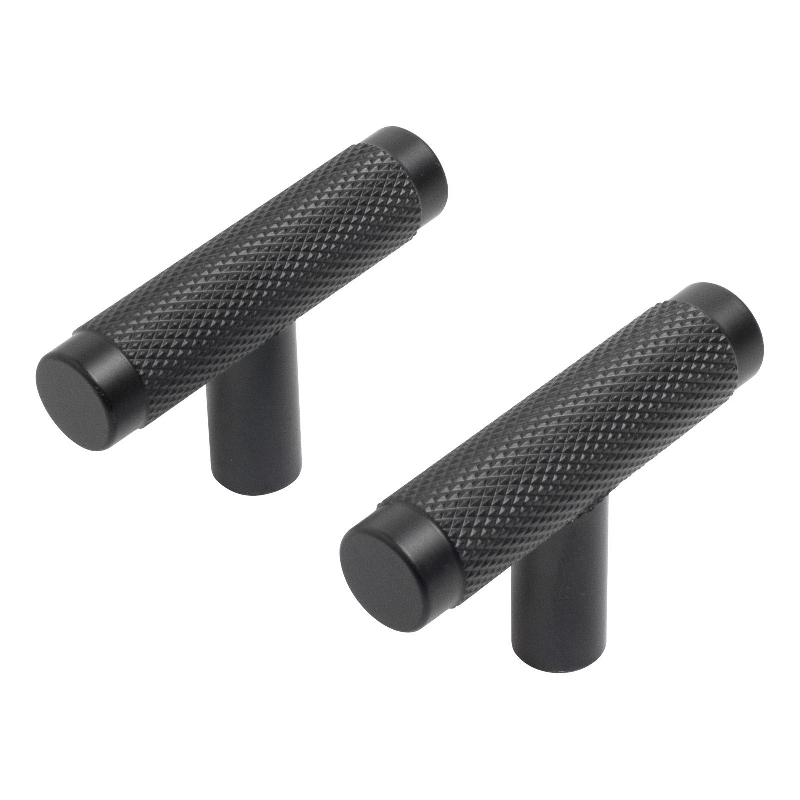 Ручка-кнопка мебельнаяStahlBuro AP2308 2шт., BL матовый черный