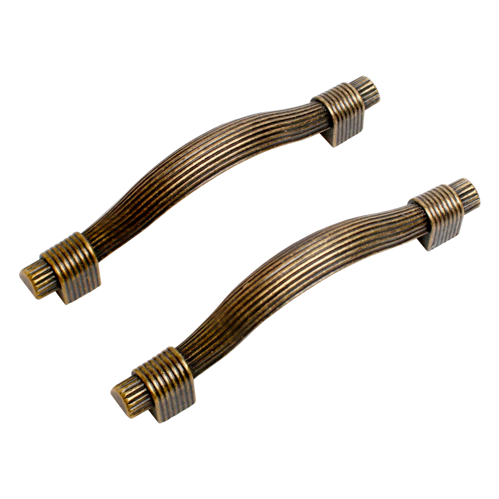 Ручка-скоба мебельная StahlBuro C2520-96 2шт., AB состаренная бронза