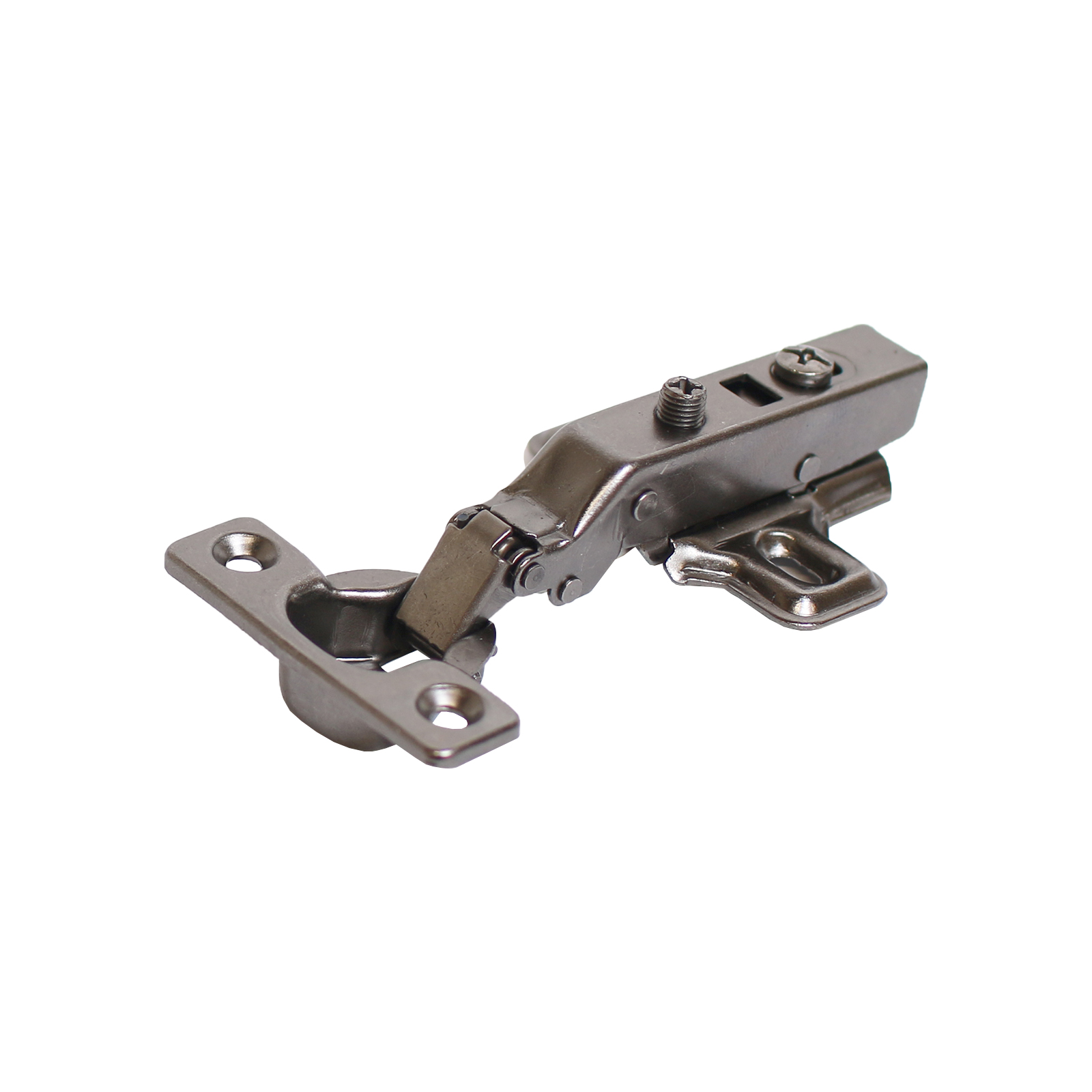 Петля мебельная мини полунакладная с доводчиком StahlBuro D26 Clip-on 2 шт., черная