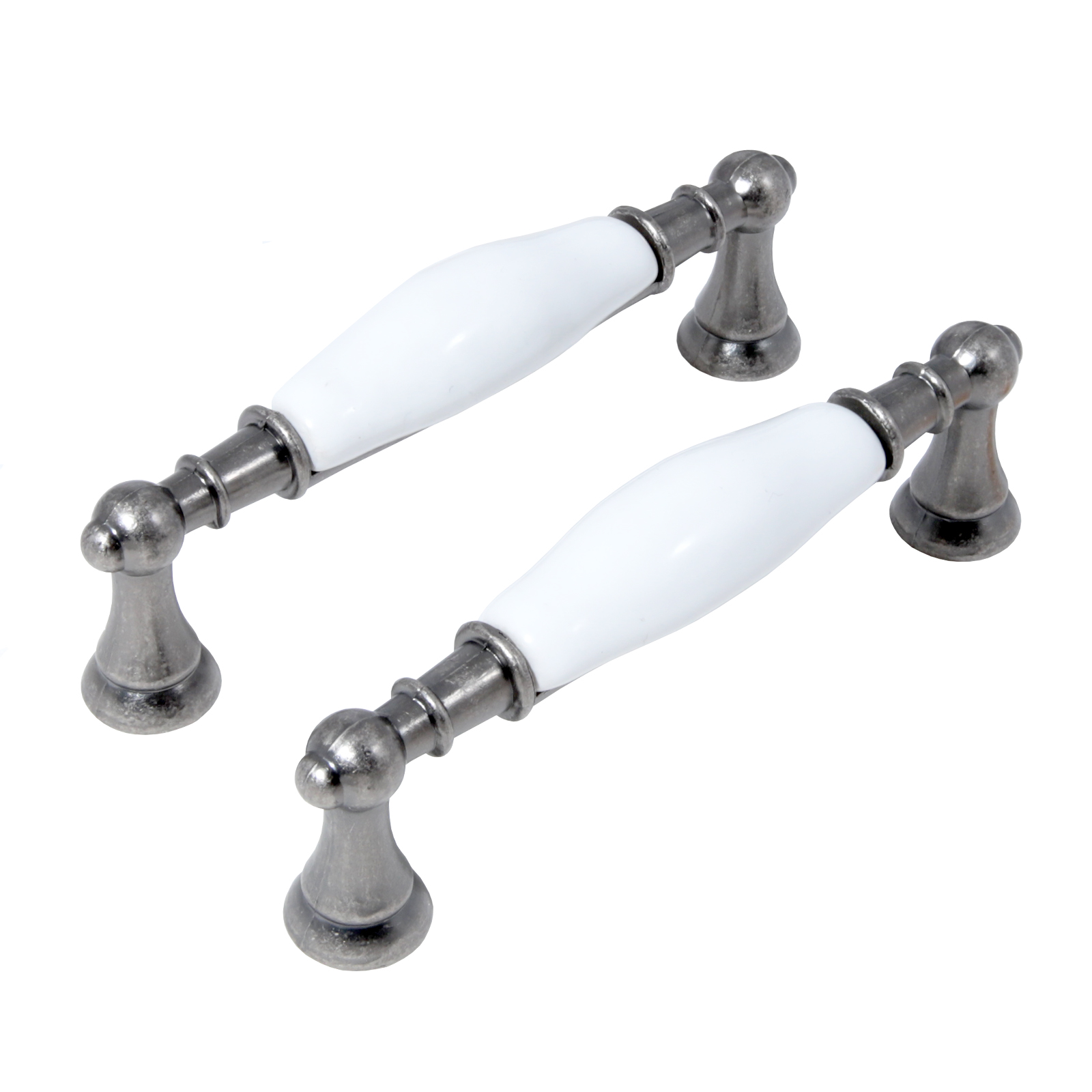 Ручка-скоба мебельная StahlBuro С2498-96 2шт., AS состаренное серебро