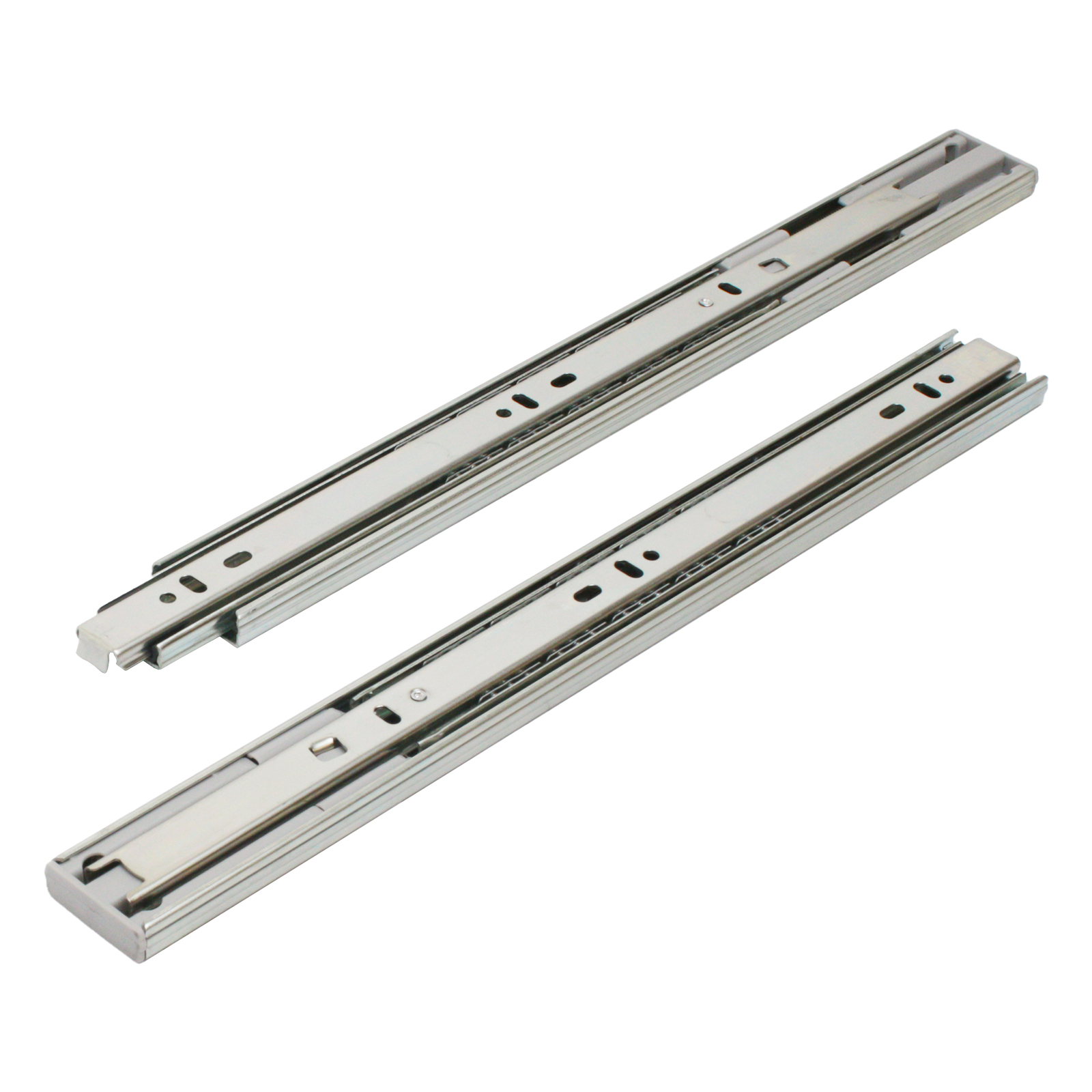 "Направляющие шариковые с доводчиком StahlBuro 35-350 /14""/ хром"