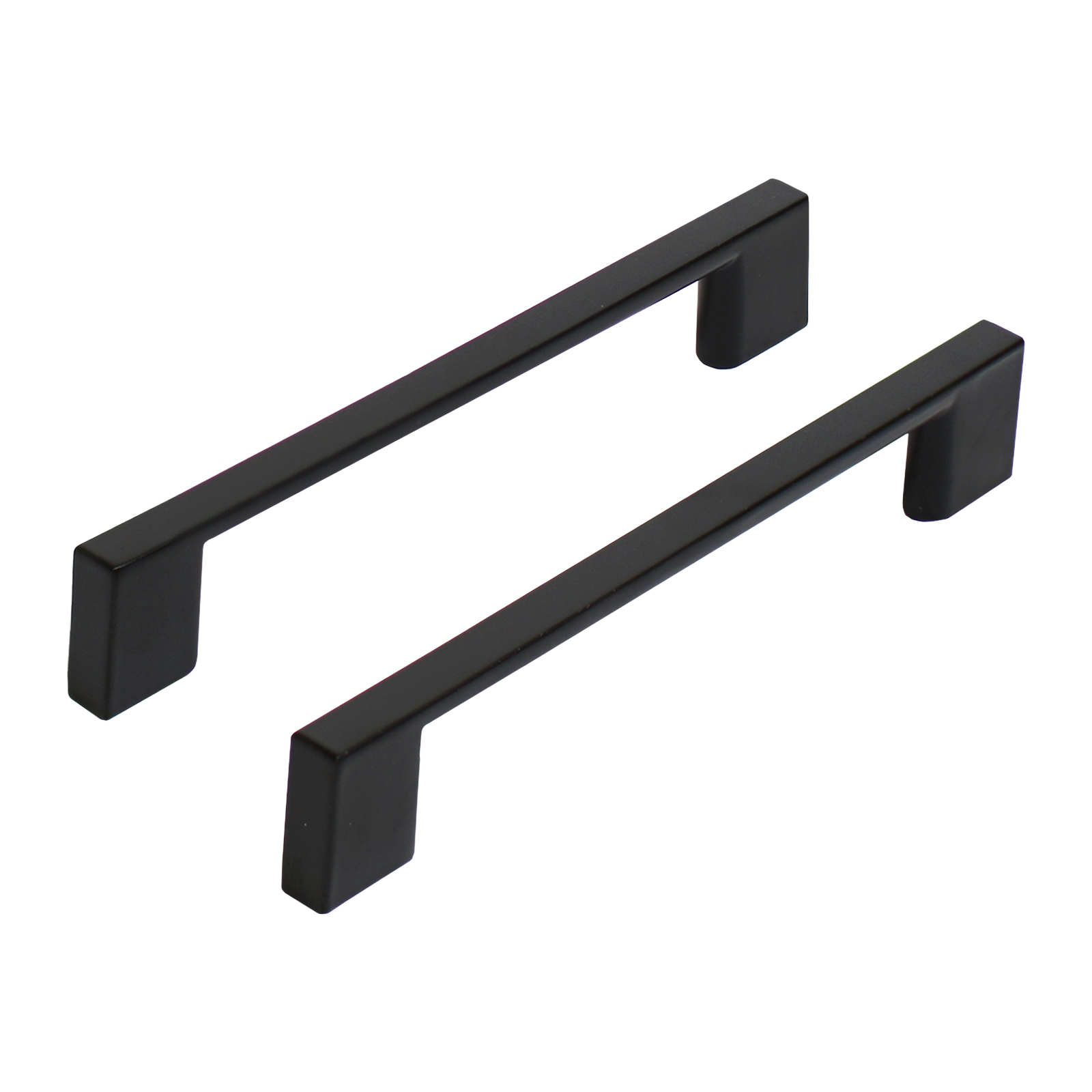 Ручка-скоба мебельная StahlBuro A302-128 2шт., BL матовый черный