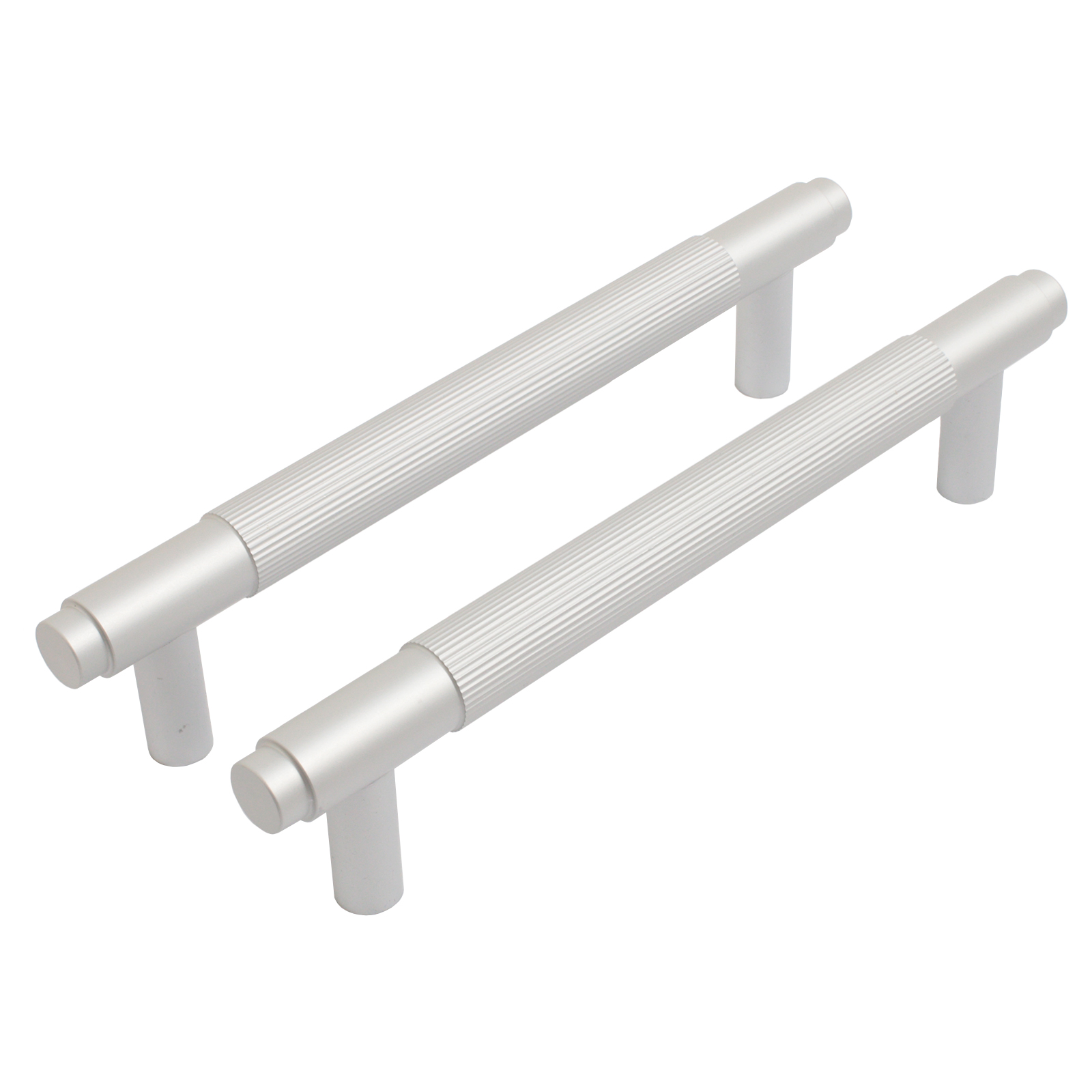 Ручка-скоба мебельная StahlBuro AP2309-128 2шт., W матовый белый хром