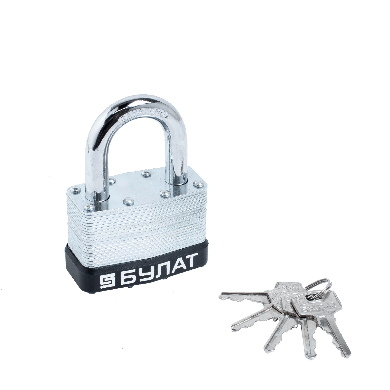 Замок навесной БУЛАТ ВС 0165 стальной 5кл. d=11мм