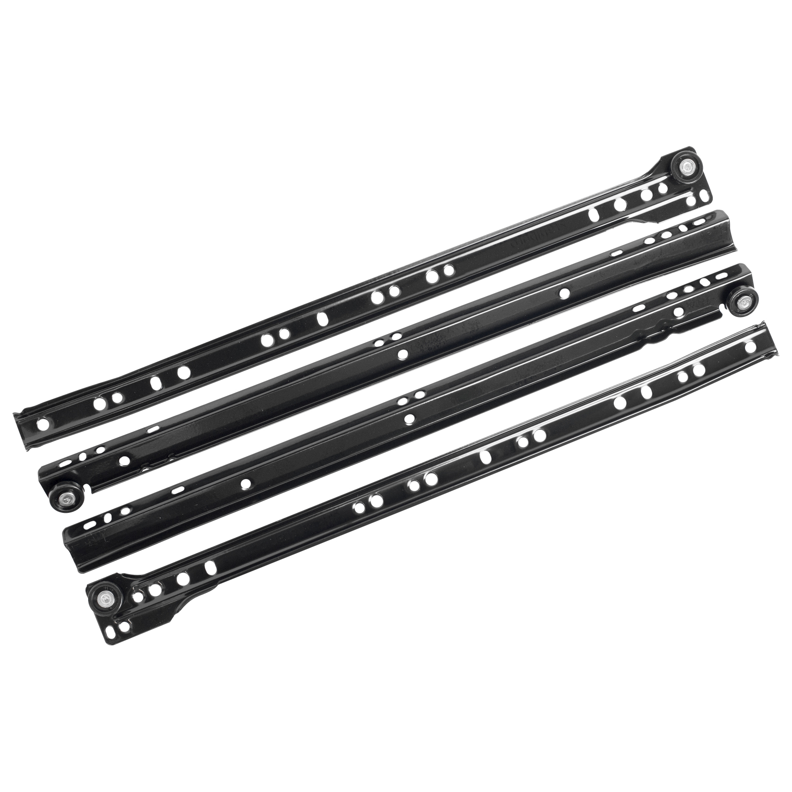 Направляющие роликовые StahlBuro 400/0,8 мм черный