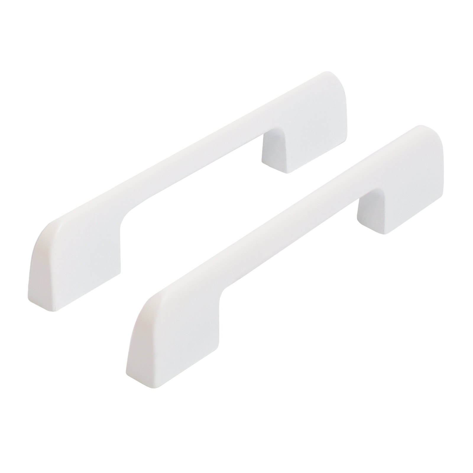 Ручка-скоба мебельная StahlBuro A300-96 2шт., W матовый белый