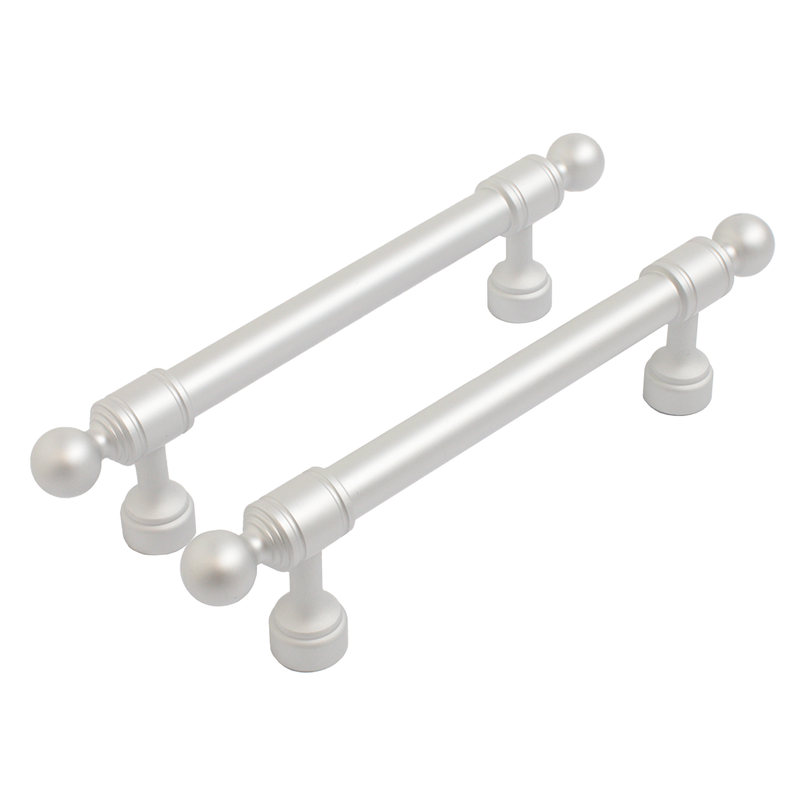 Ручка-скоба мебельная StahlBuro AP2306-96 2шт., W матовый белый хром