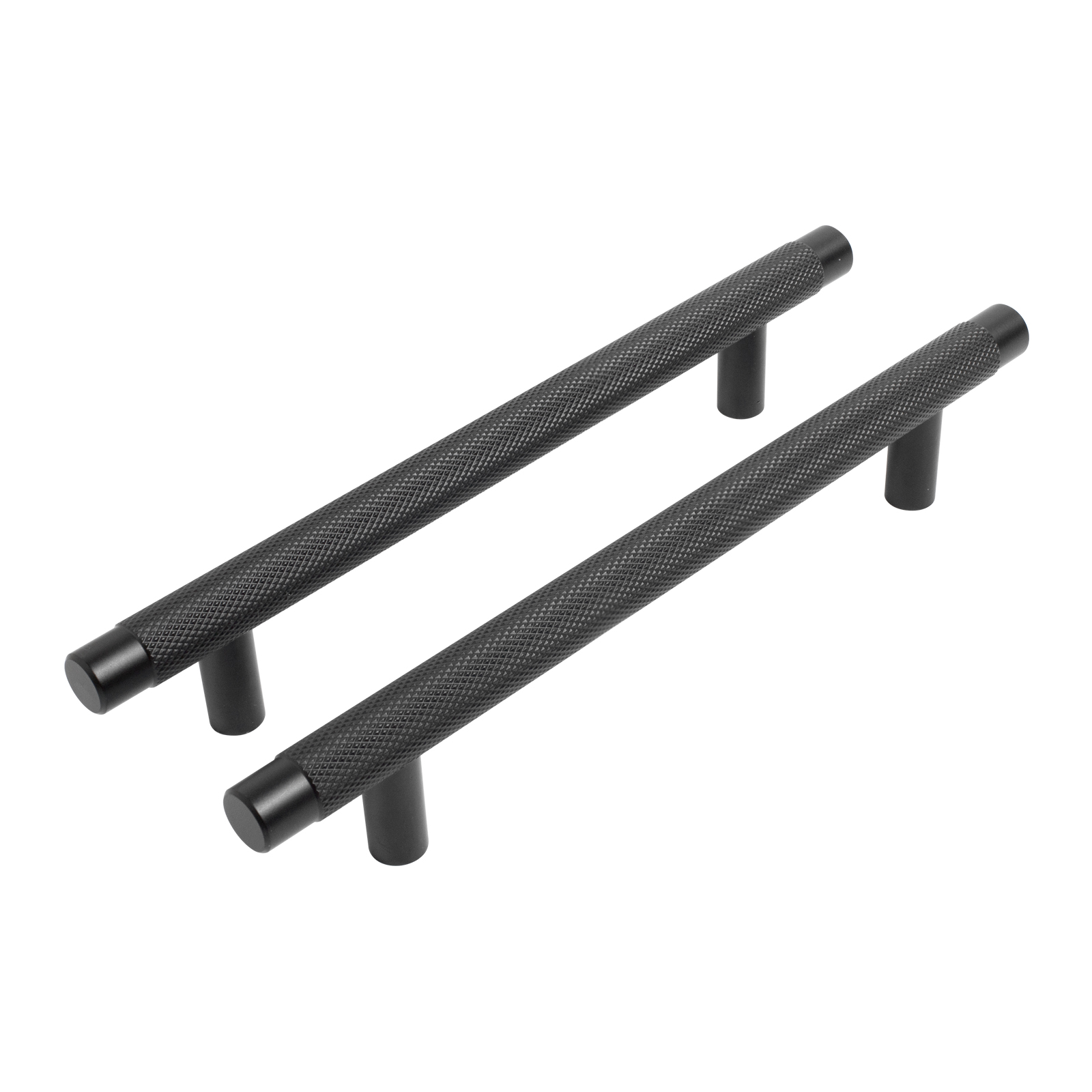 Ручка-скоба мебельная StahlBuro AP2308-128 2шт., BL матовый черный