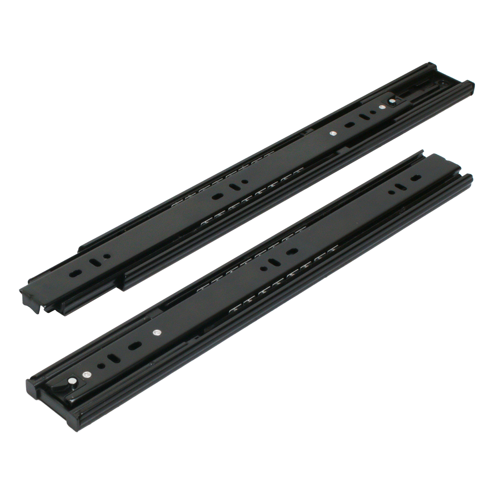 "Направляющие шариковые с доводчиком StahlBuro 45-350 /14""/ черный "