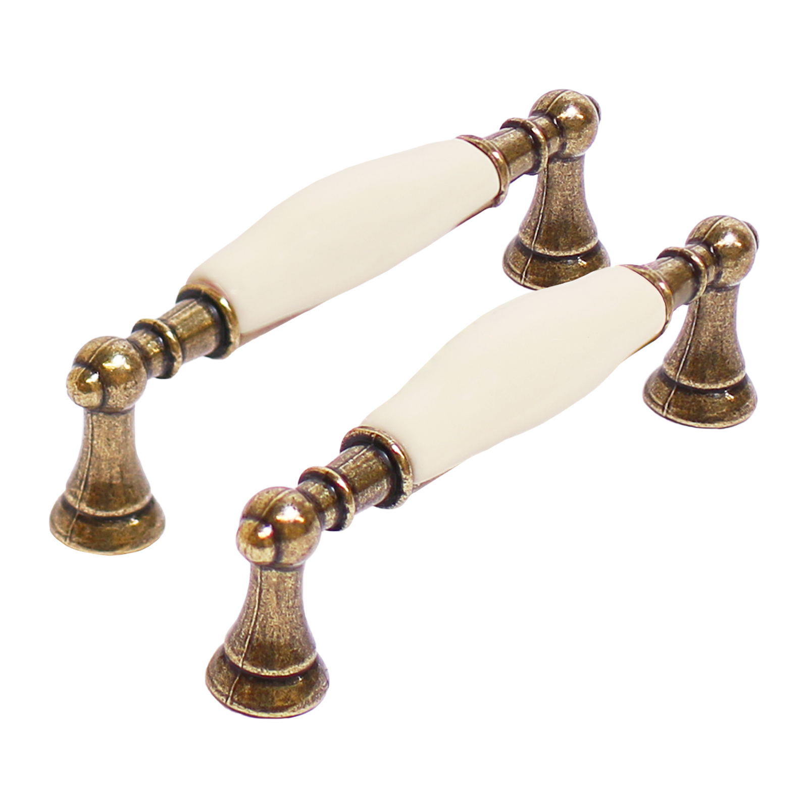 Ручка-скоба мебельная StahlBuro C2499-96 2шт., AB состаренная бронза