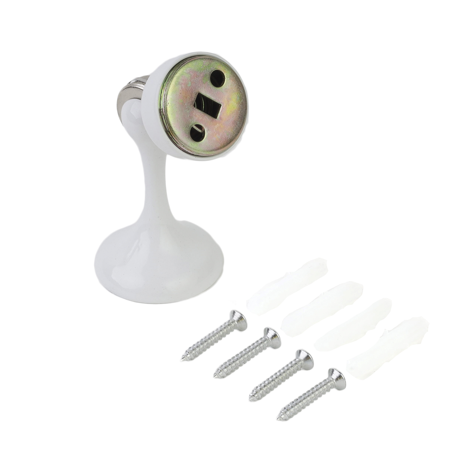 Ограничитель  СТАНДАРТ 102 WW прямой мат.белый