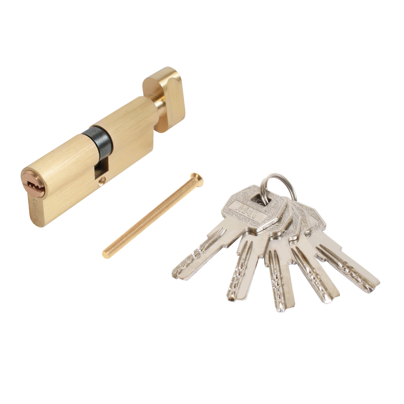 Цилиндровый механизм Стандарт MAX 80 (40х40В) SB 5кл мат.золото