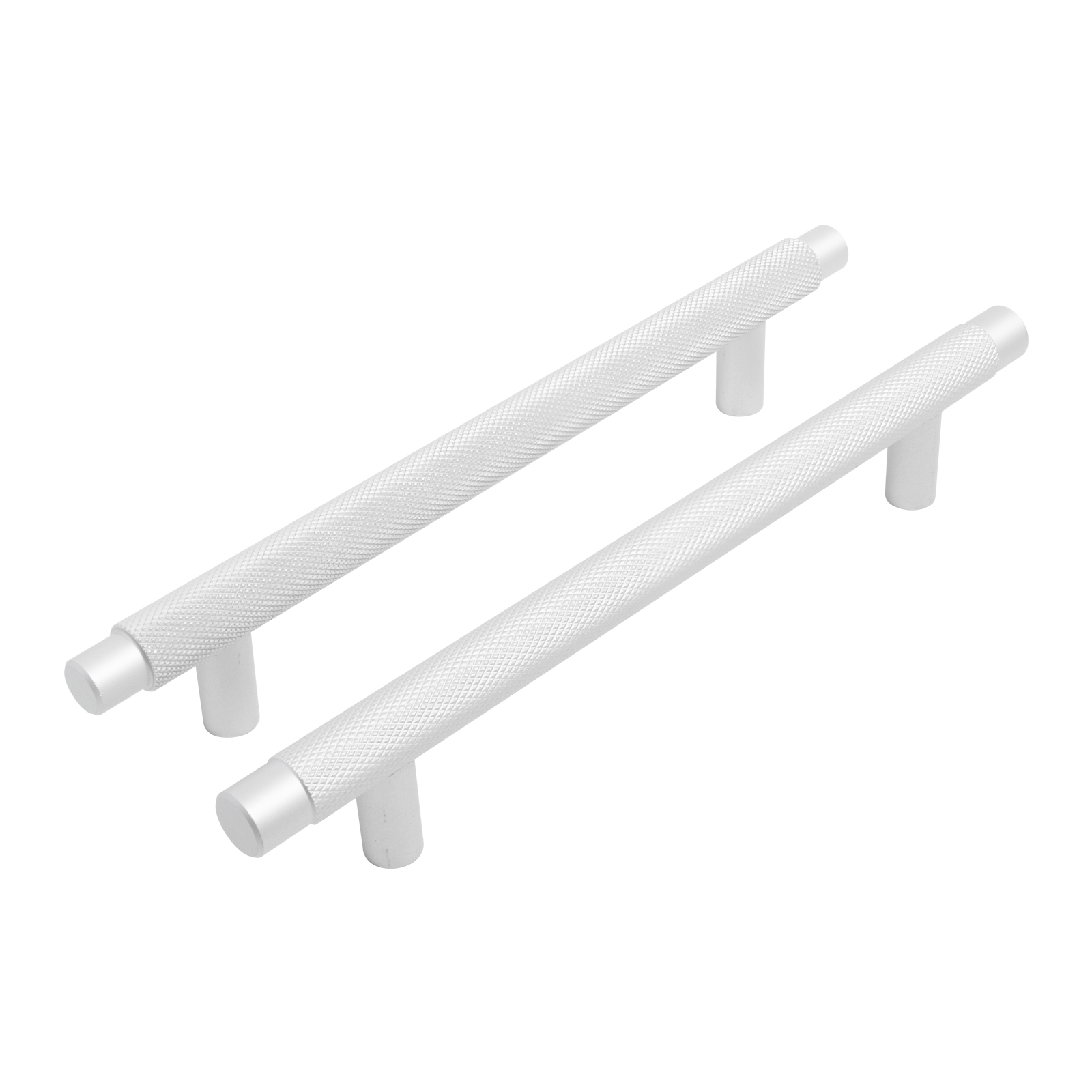 Ручка-скоба мебельная StahlBuro AP2308-128 2шт., W матовый белый хром