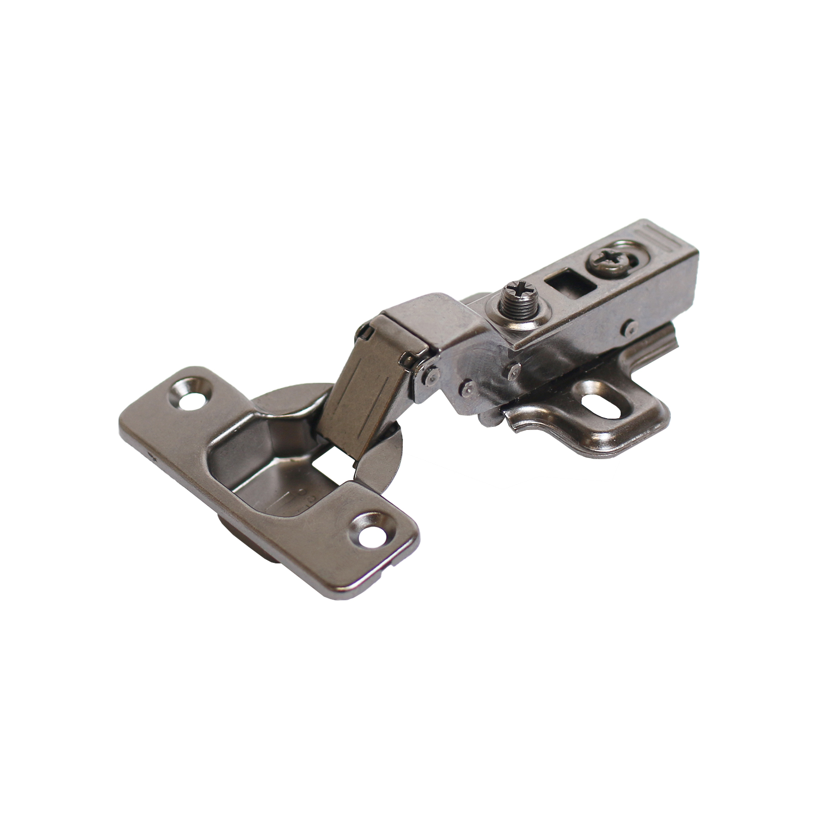 Петля мебельная полунакладная с доводчиком StahlBuro 1110 Clip-On  2 шт., черная