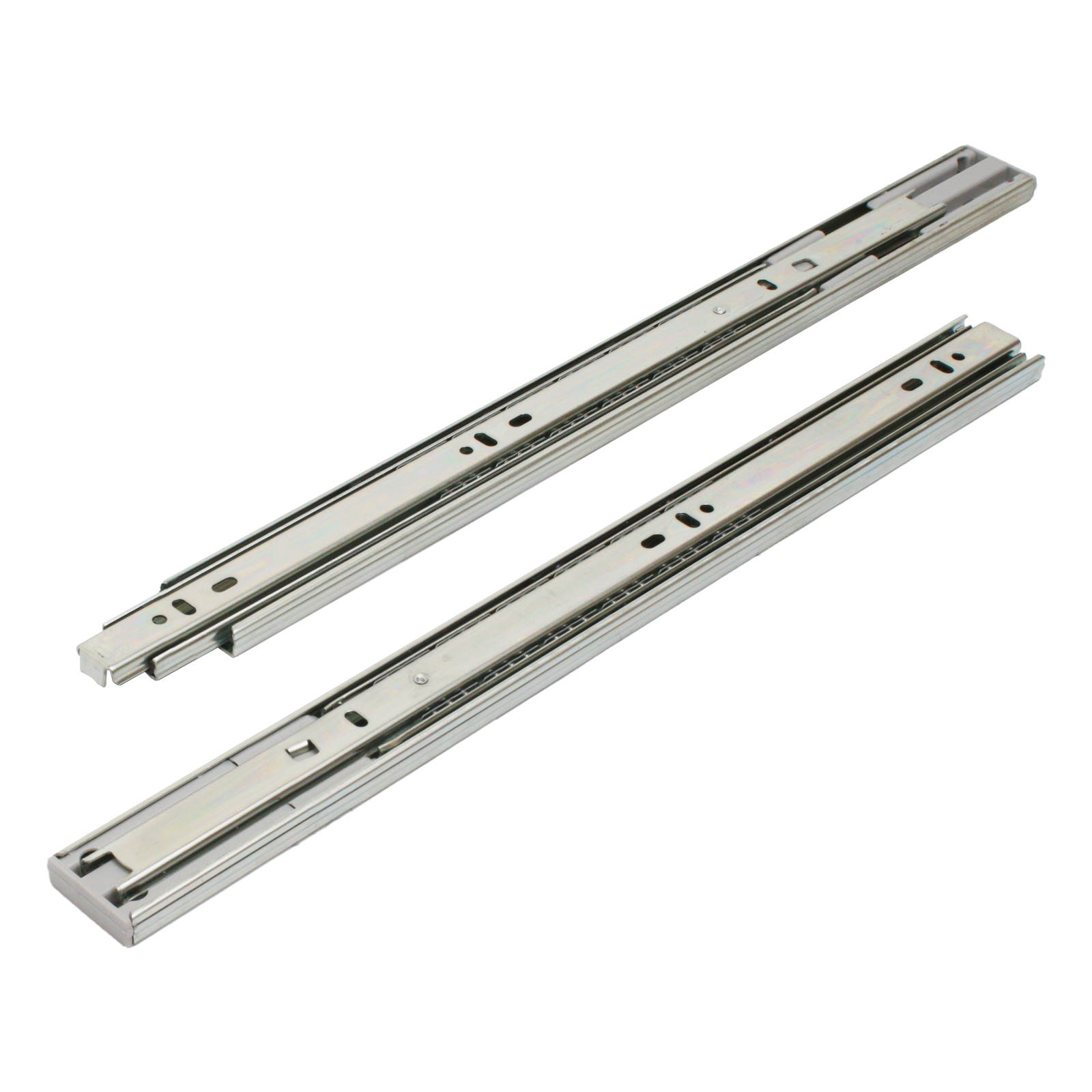 "Направляющие шариковые с доводчиком StahlBuro 35-400 /16""/ хром"