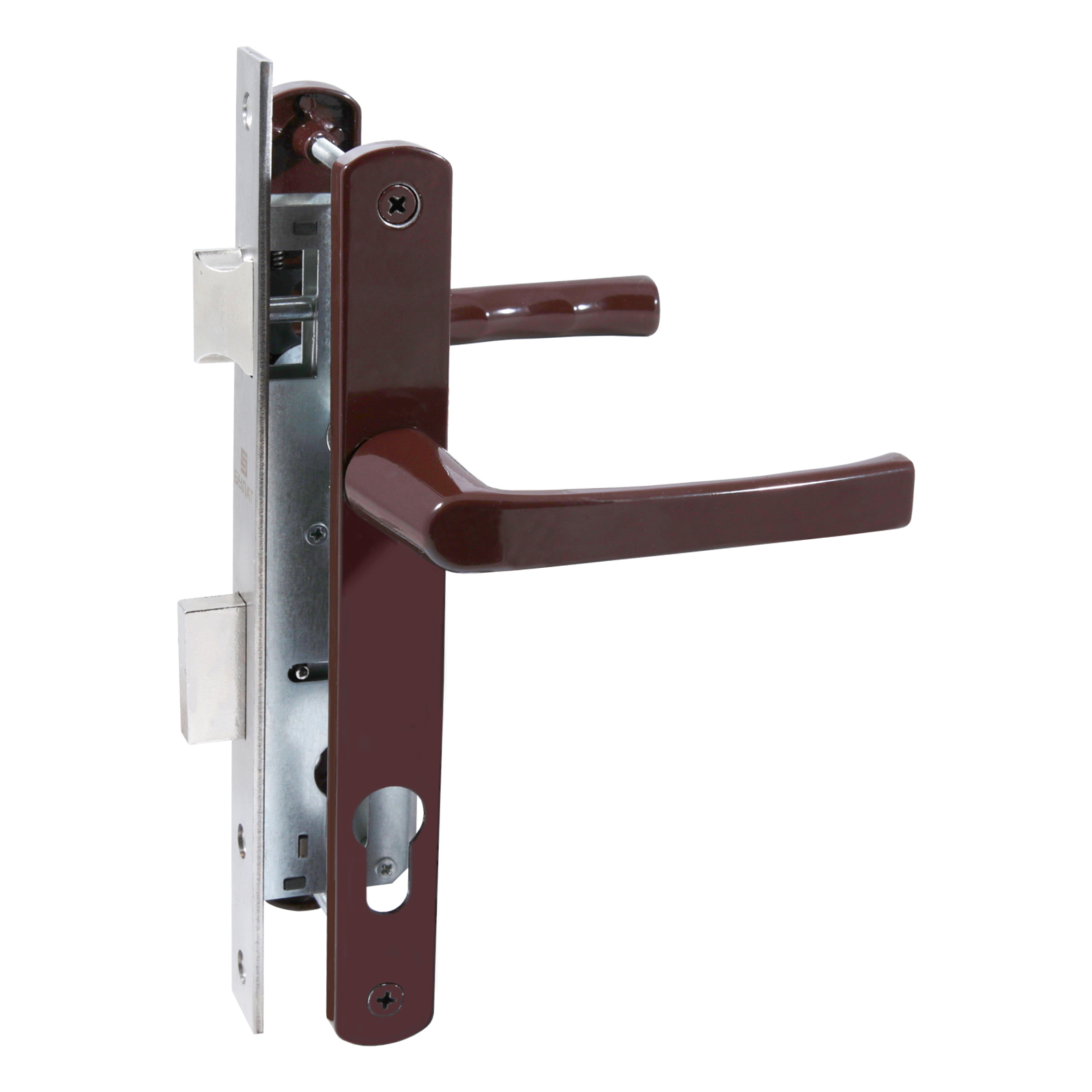 Замок для КАЛИТКИ врезной БУЛАТ ЗВ4-1.25.01.8017 коричневый