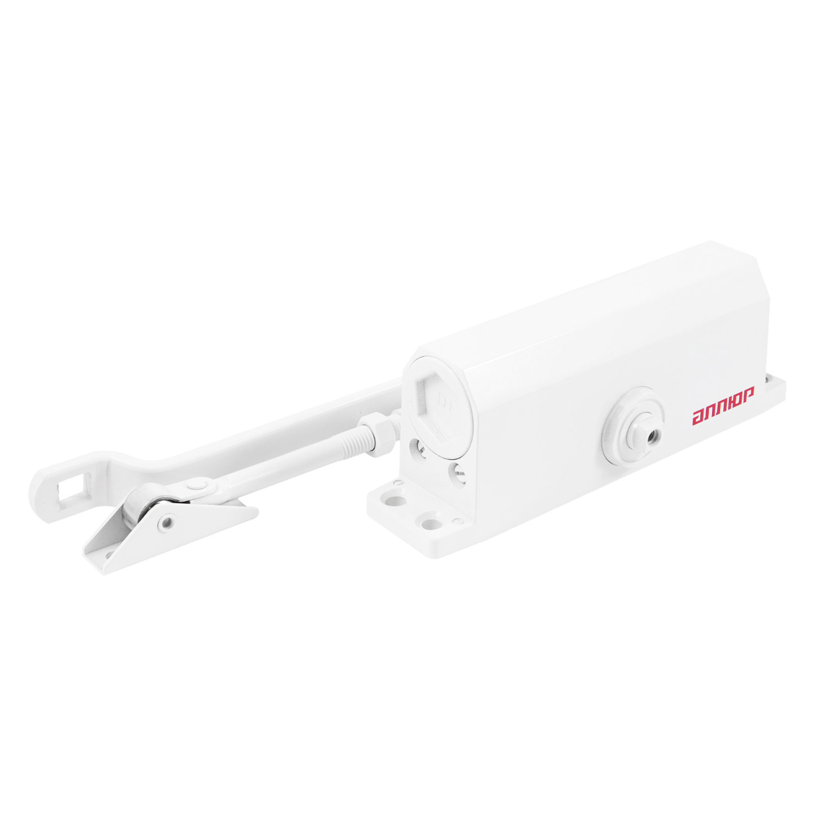 Доводчик дверной АЛЛЮР COMFORT ДД 188/3-5 A-W (до 130 кг) белый
