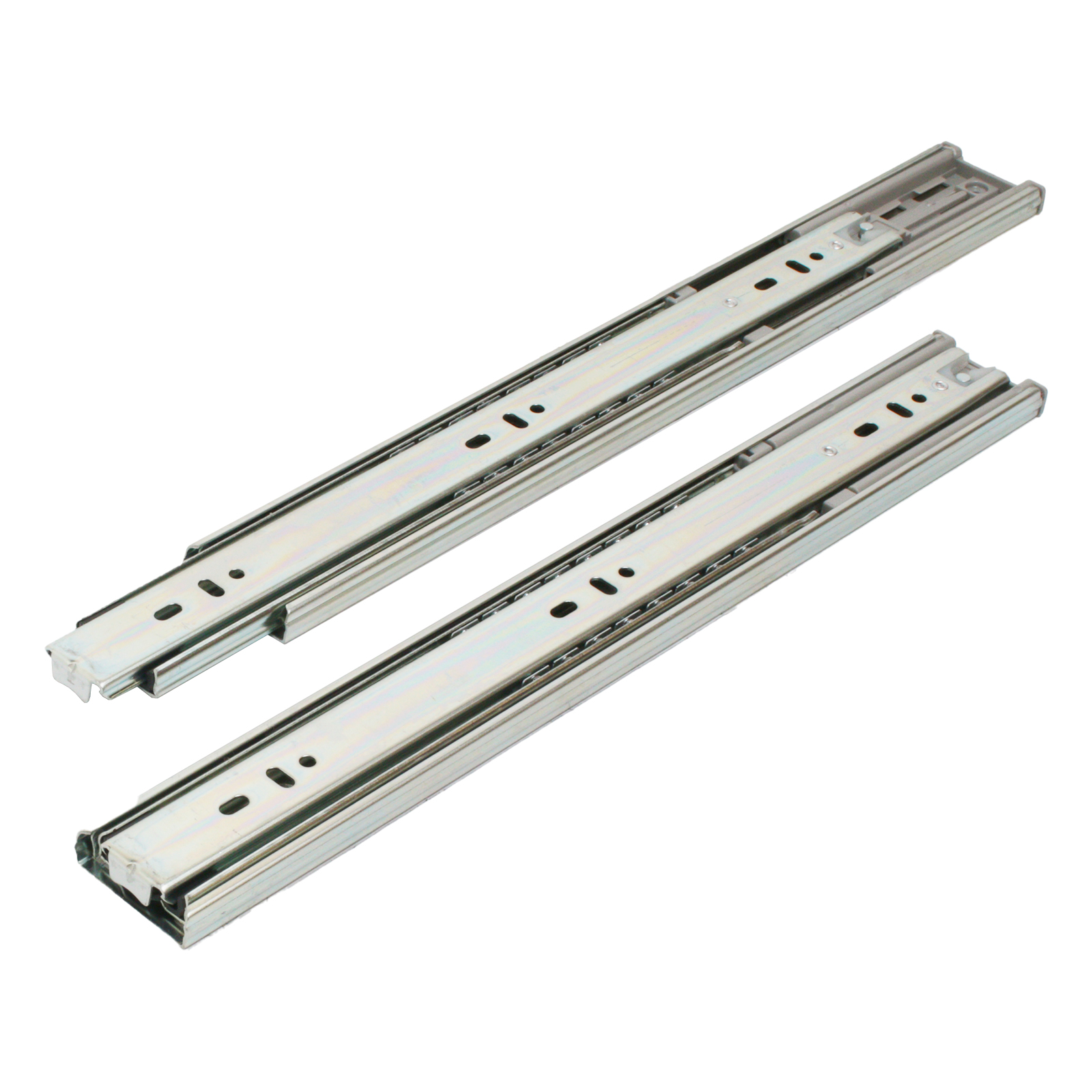 "Направляющие шариковые с доводчиком StahlBuro 45-350 /14""/ хром "