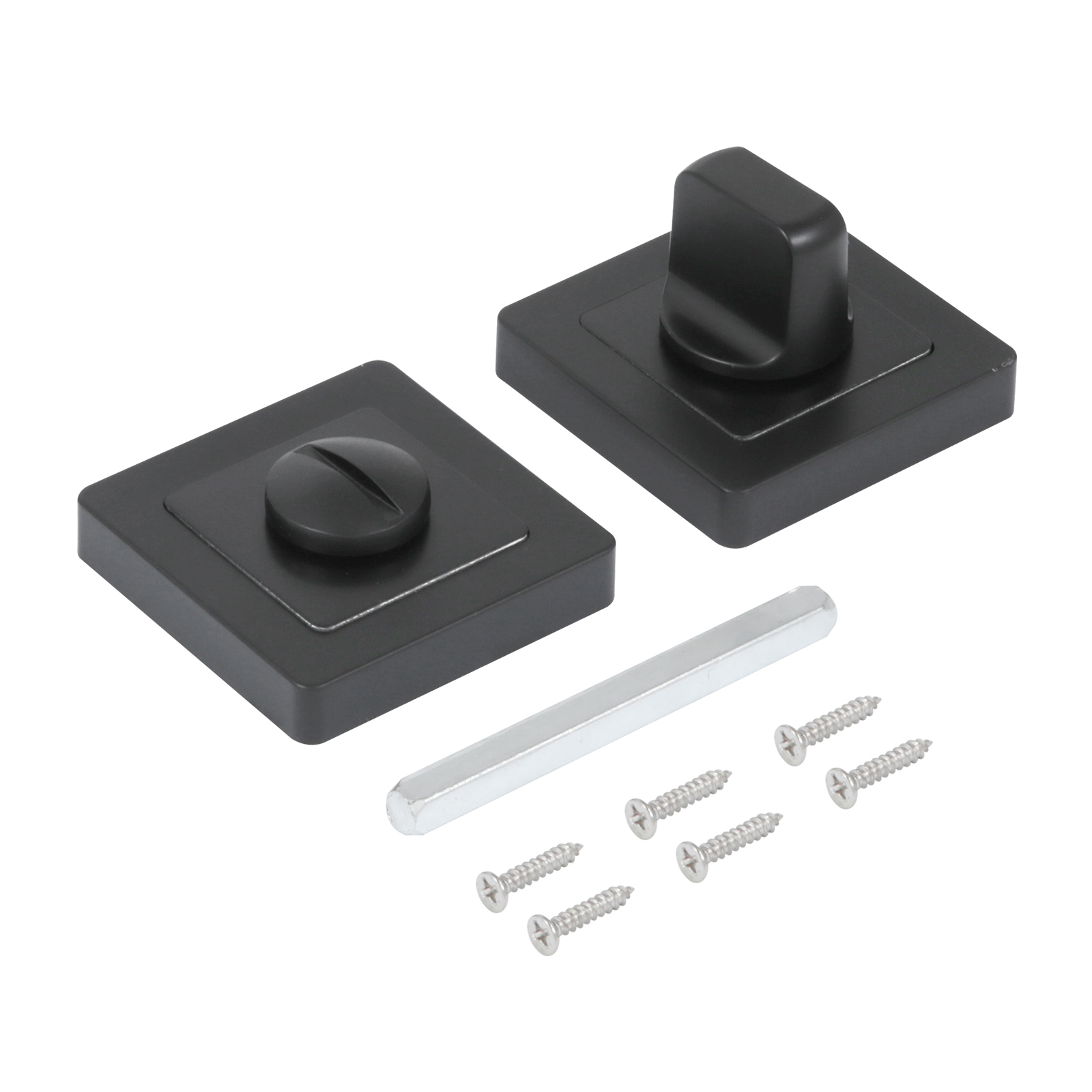 Сантехническая завертка к ручкам СТАНДАРТ P-BK-S1 BL матовый черный