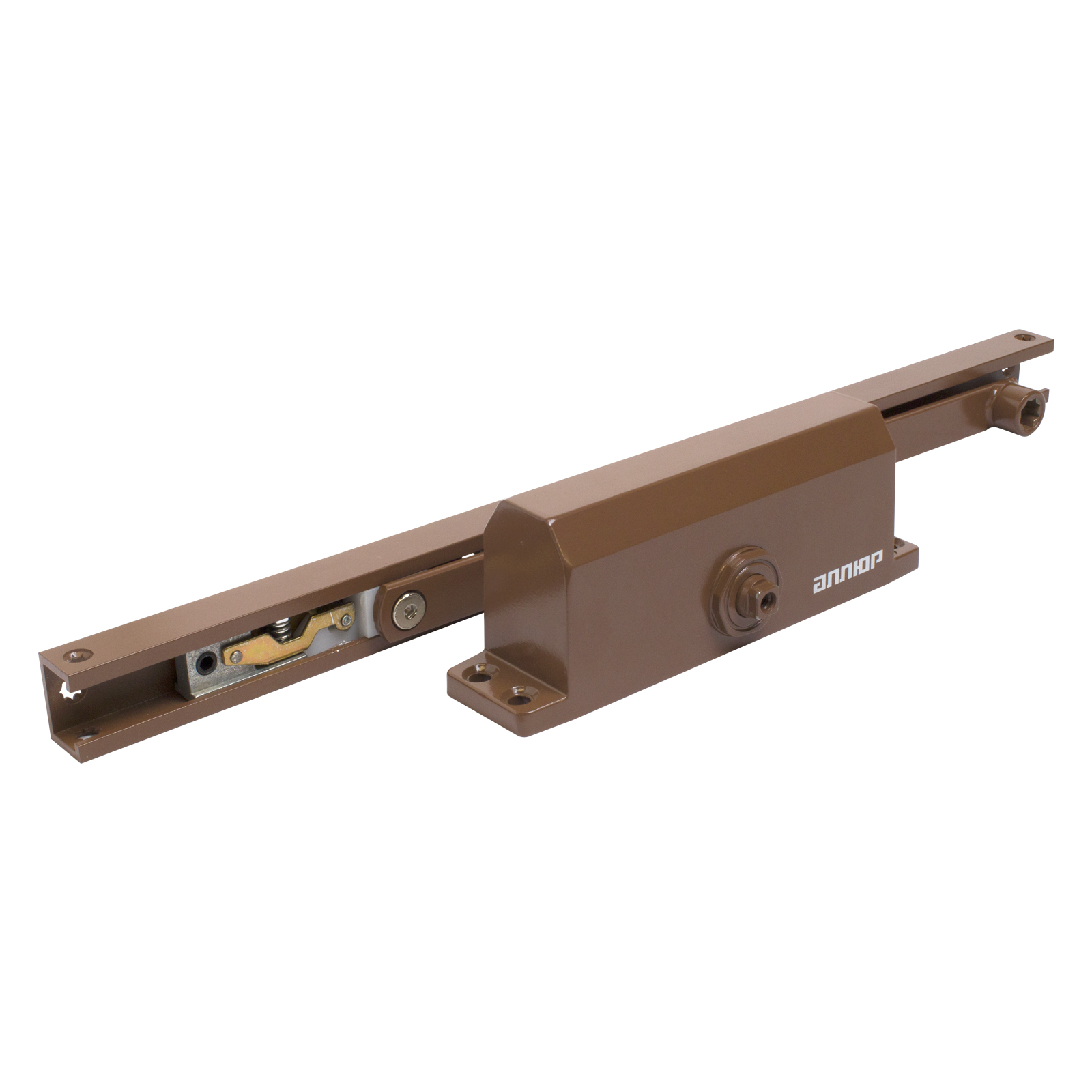 Доводчик дверной АЛЛЮР  COMFORT ДД 168/3-4 AH-C (до 100 кг) коричневый