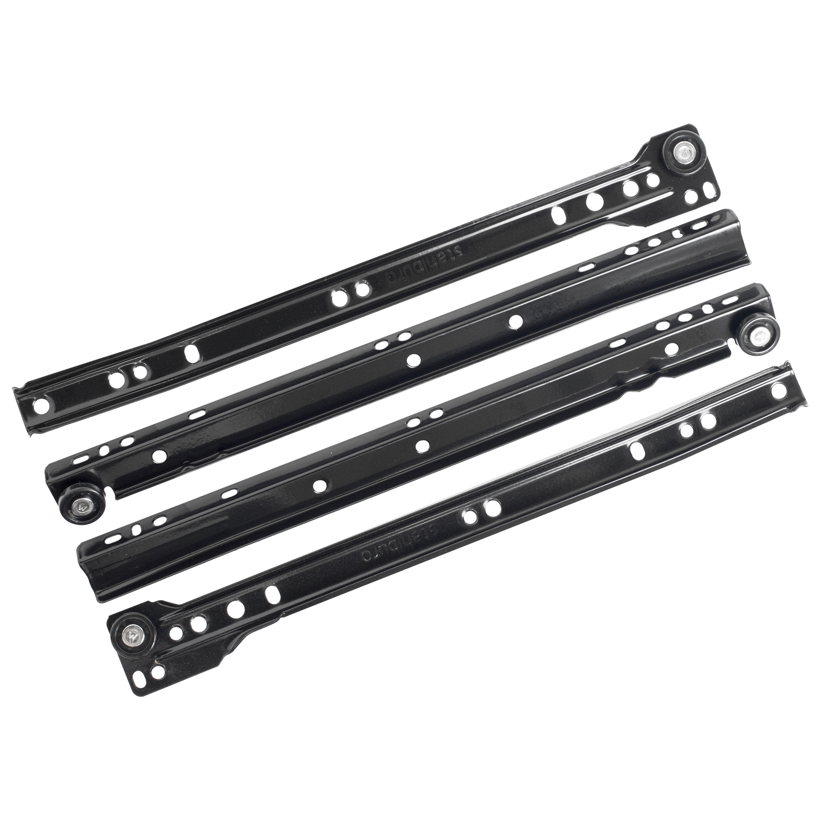 Направляющие роликовые StahlBuro  300/0,8 мм черный