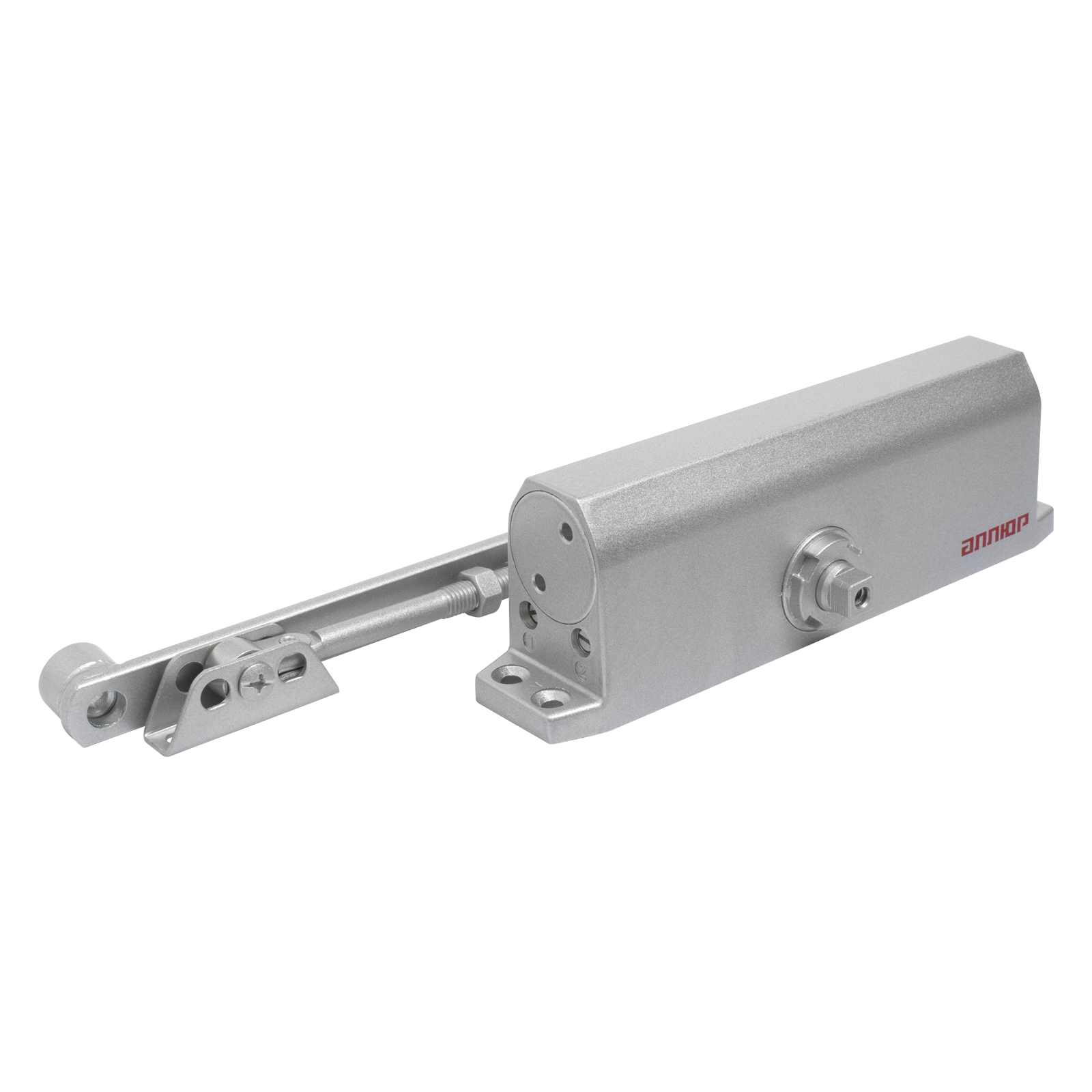 Доводчик дверной АЛЛЮР COMFORT ДД 208/4-6 A-S (до 140 кг) серебро