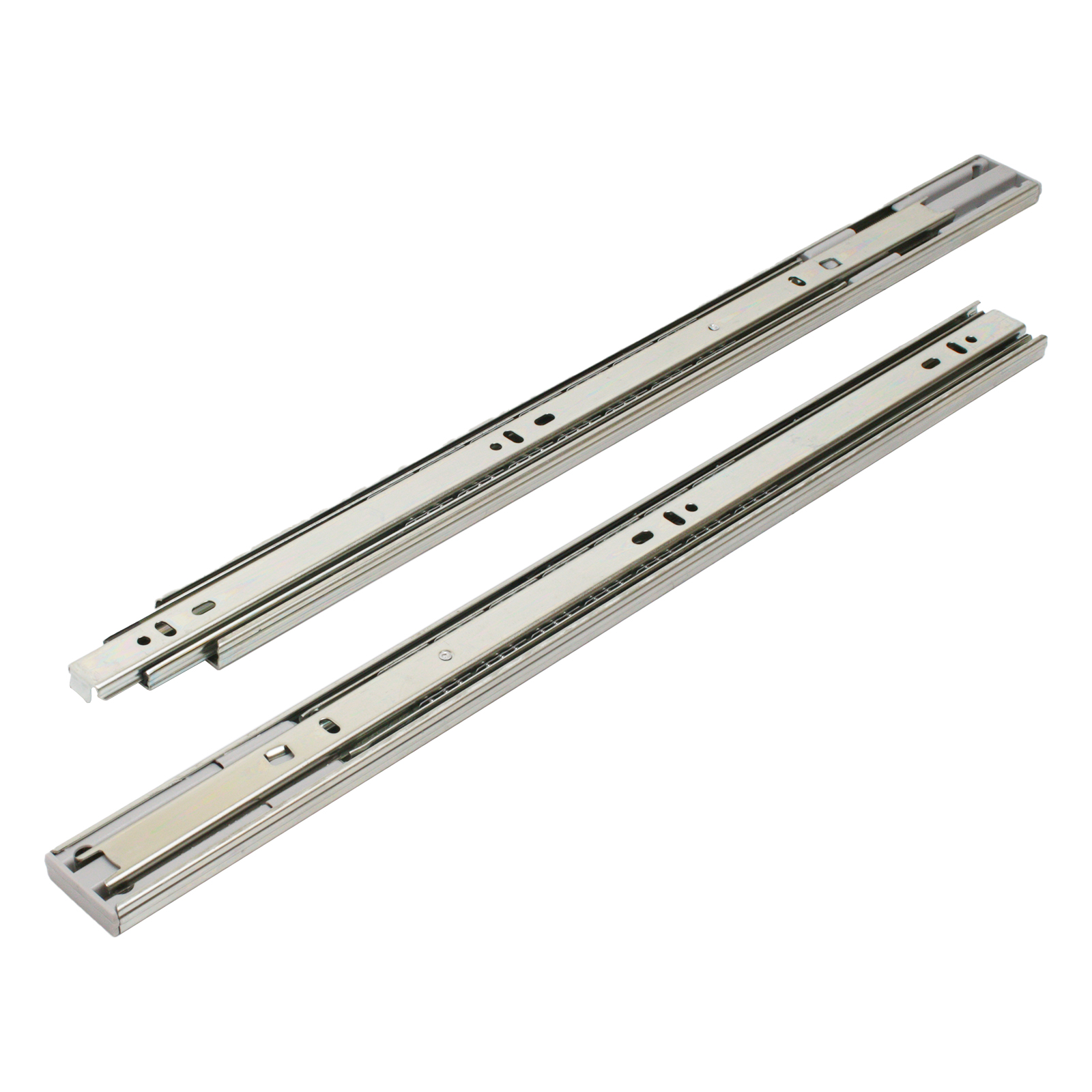 "Направляющие шариковые с доводчиком StahlBuro 35-450 /18""/ хром"