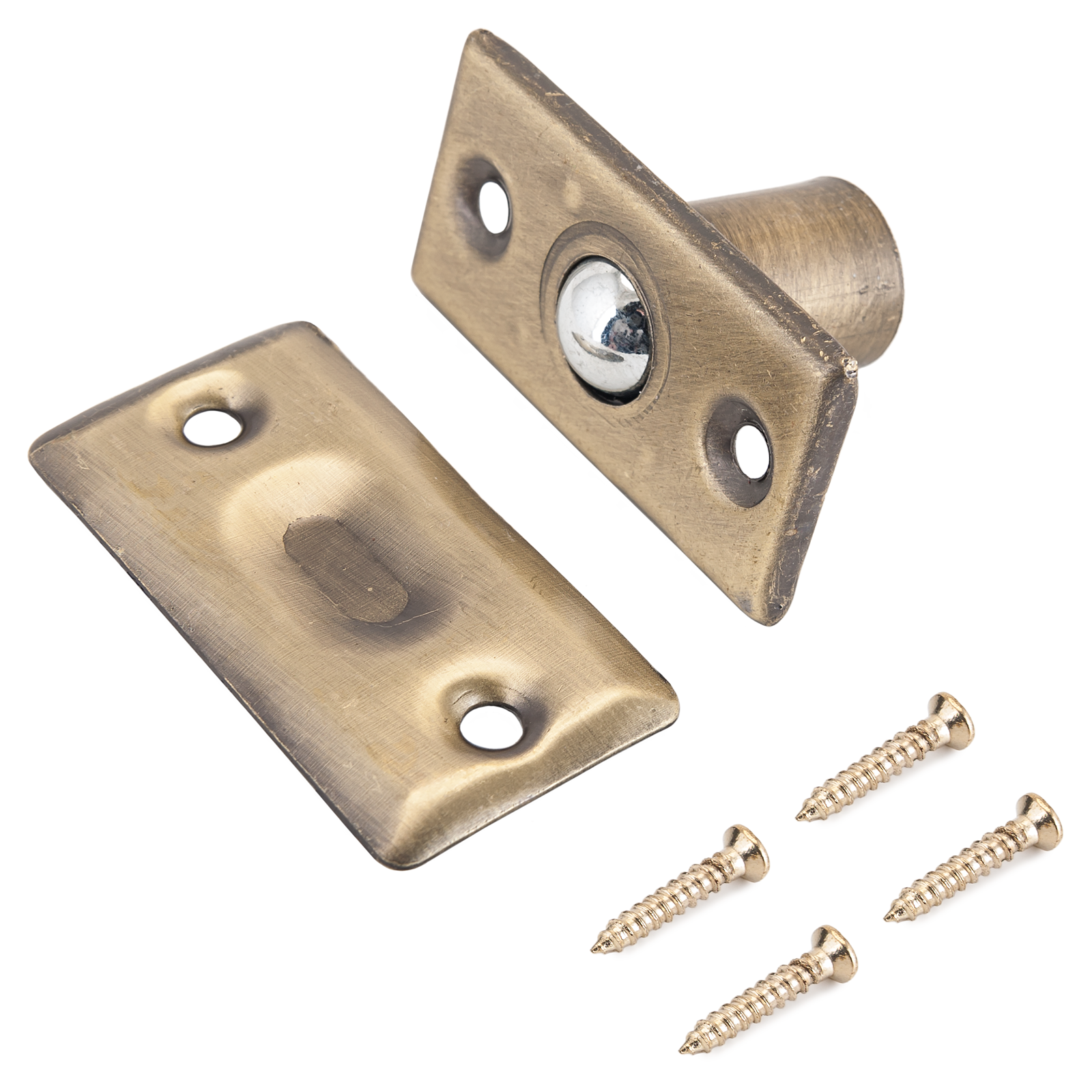 Фиксатор дверной шариковый, СТАНДАРТ 588 AB старая бронза