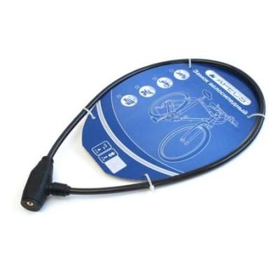 Замок велосипедный PD-81-80СМ d8мм (80см) тросовый Апекс