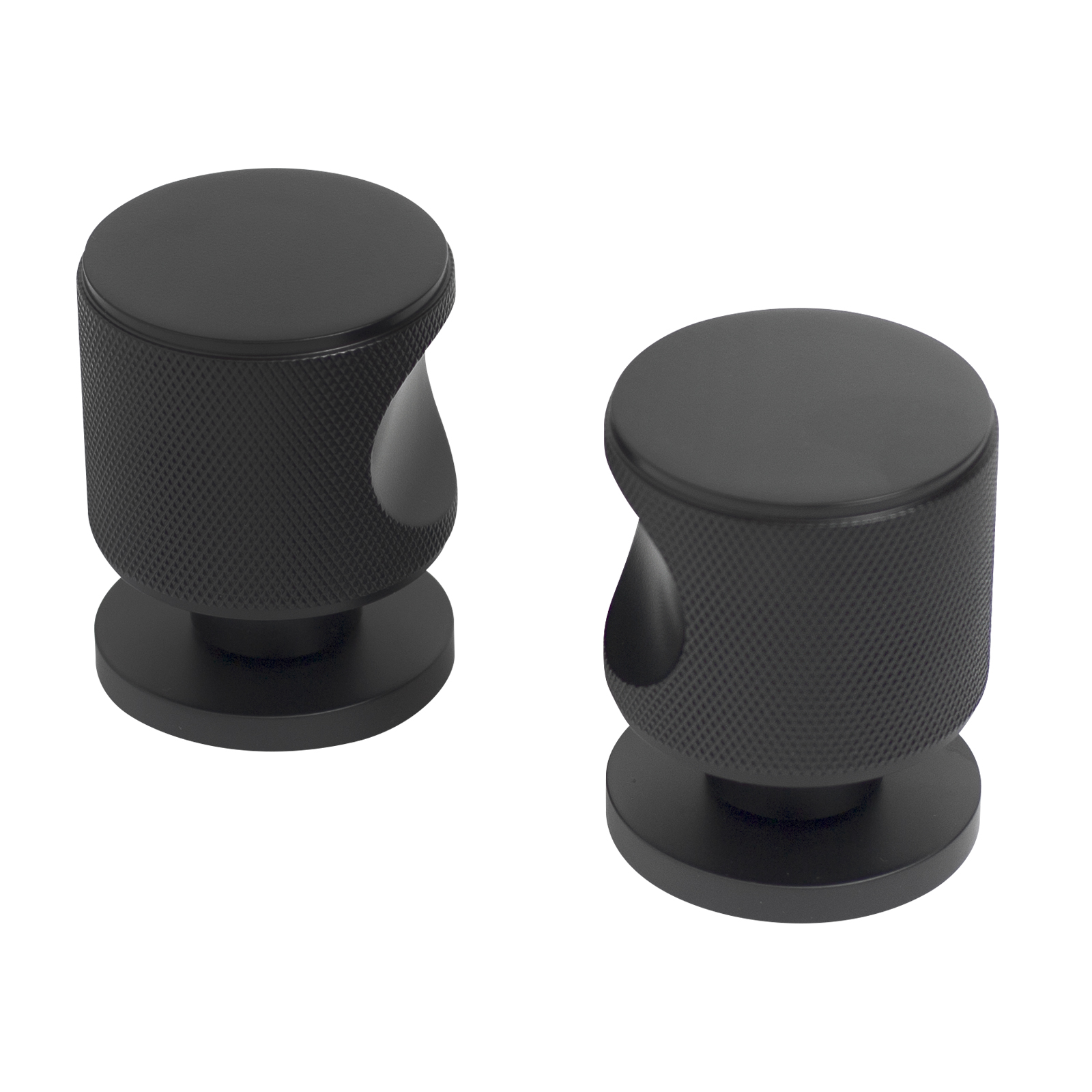 "Комплект ручек ALLUR ART COLLECTION ""MAXIMA"" BL (58150) матовый черный"