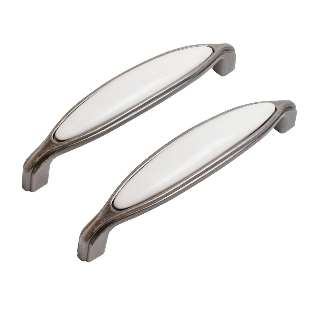 Ручка-скоба мебельная StahlBuro C0003-128 2шт., AS состаренное серебро