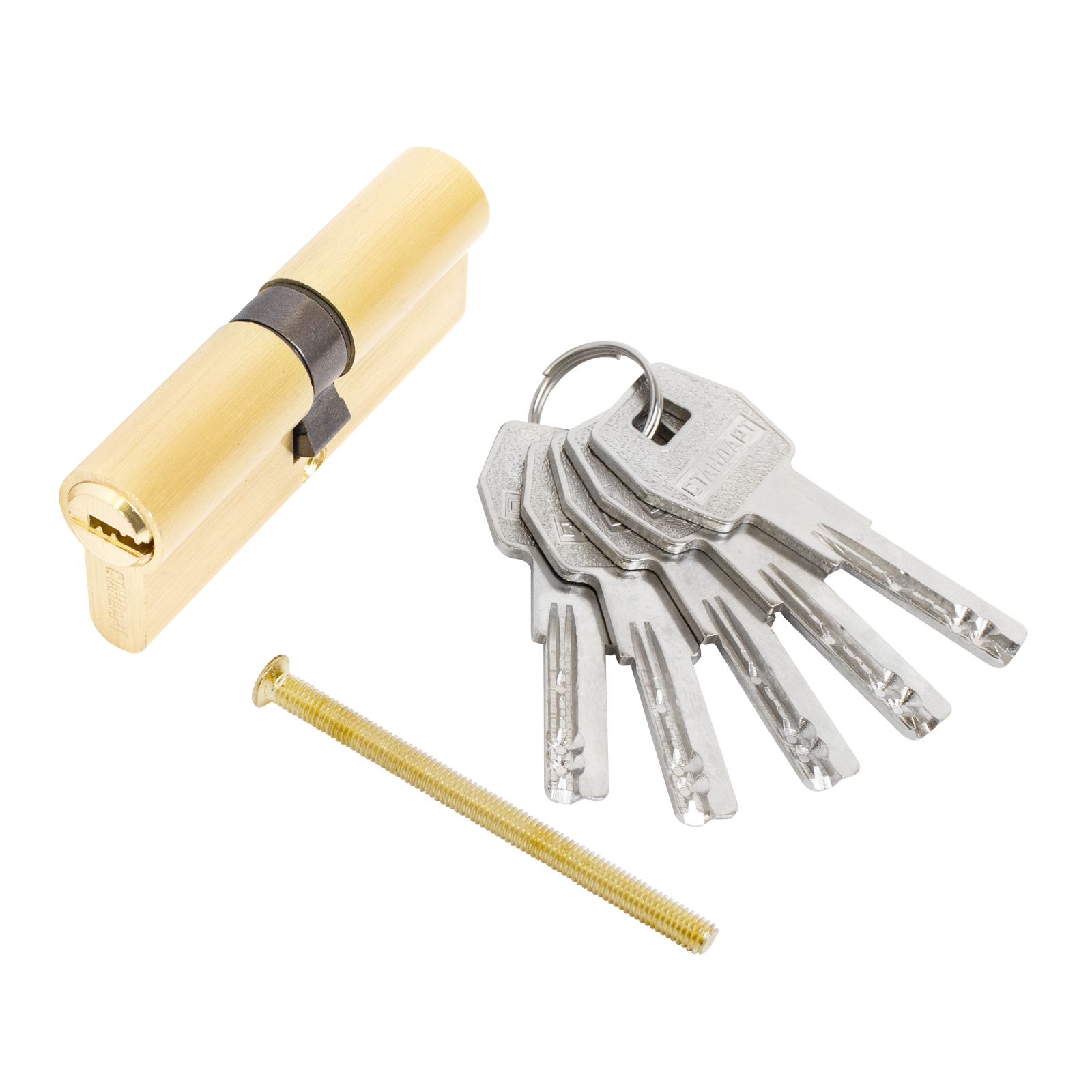 Цилиндровый механизм Стандарт MAX 80 (40х40) SB 5кл мат.золото