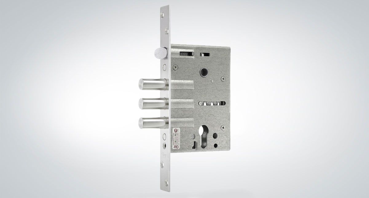 Замок врезной тяж. Крит ЗВ-7РМП-004-Хп противопожар. б/о, м/о 85мм