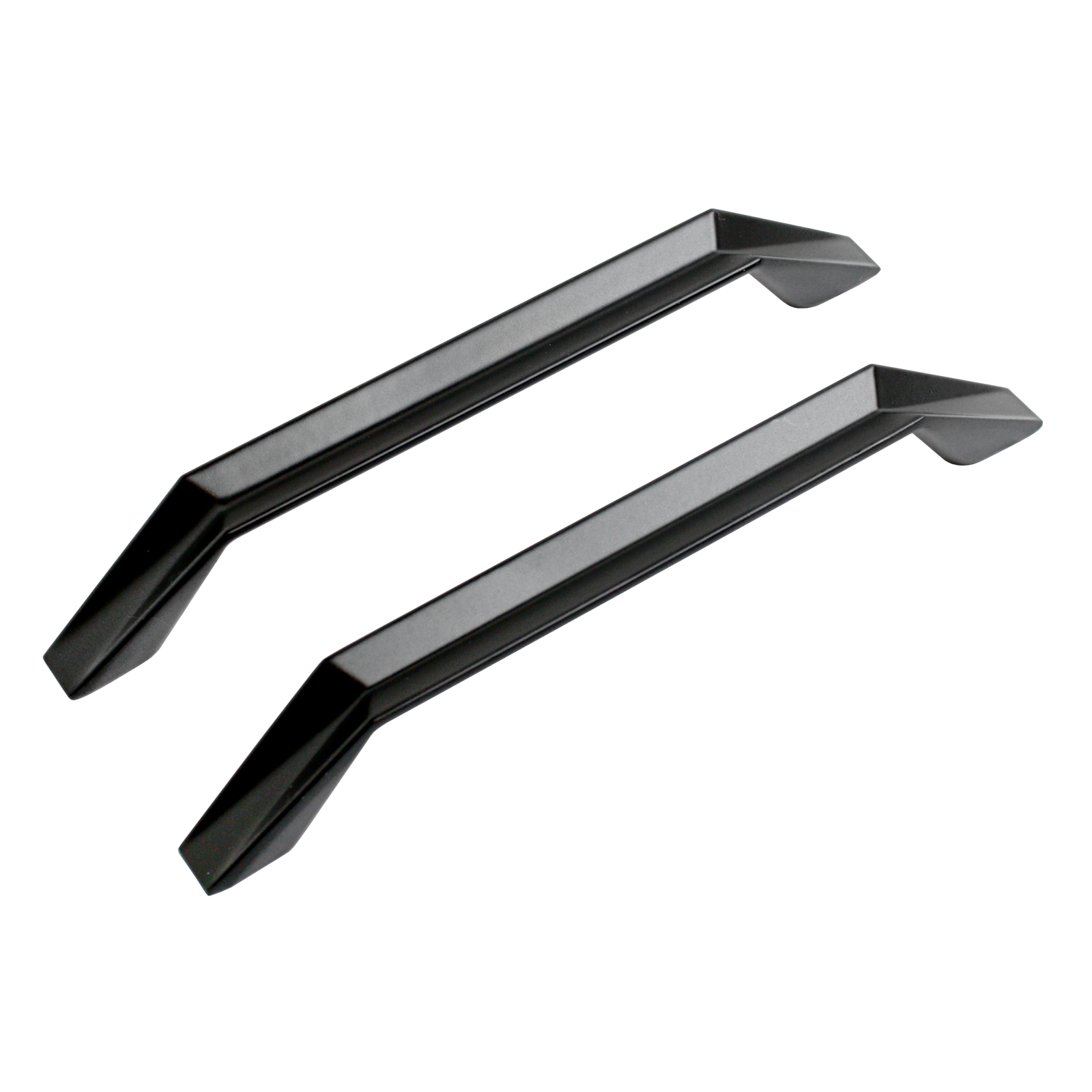 Ручка-скоба мебельная StahlBuro A109-128 2шт., BL матовый черный