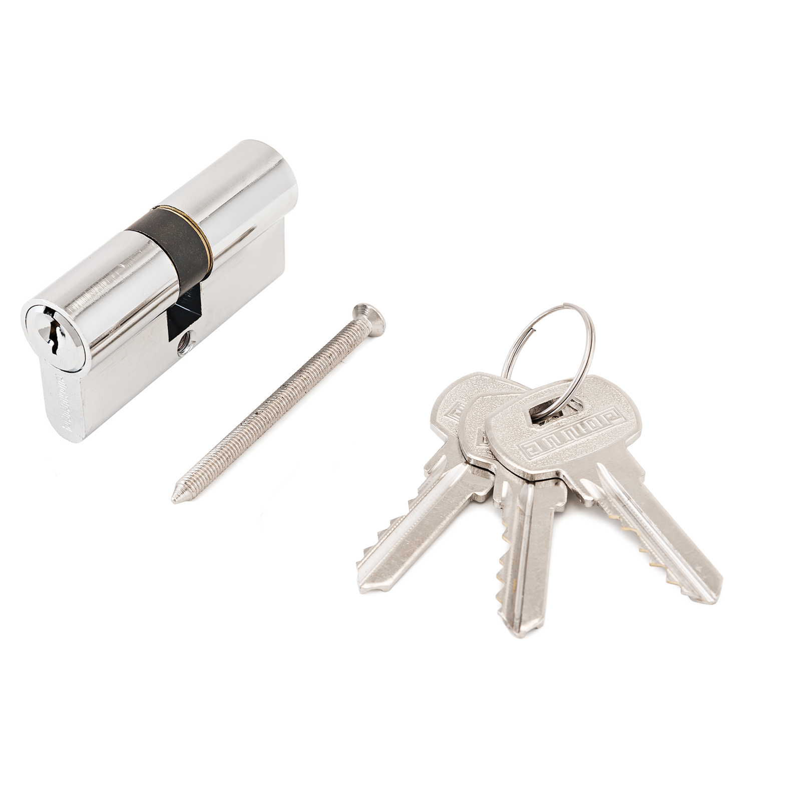 Механизм цилиндровый для врезных замков, АЛЛЮР A 60-3К CP хром