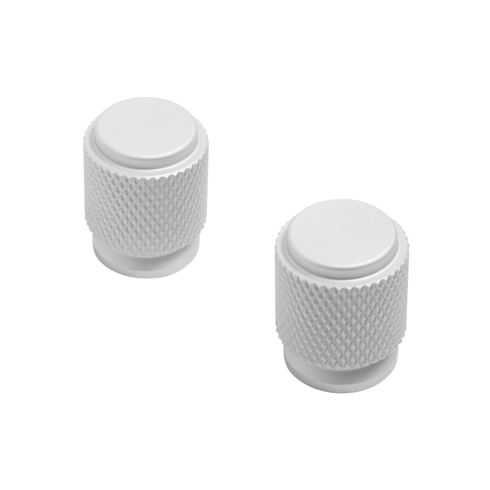 Ручка-кнопка мебельная StahlBuro AP2706 2шт., W матовый белый хром