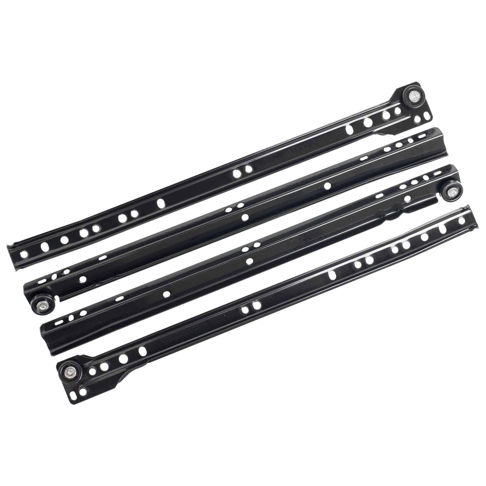 Направляющие роликовые StahlBuro  350/0,8 мм черный