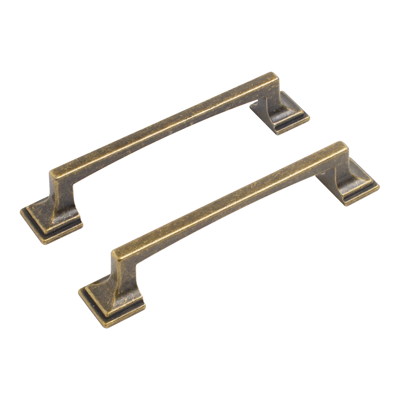 Ручка-скоба мебельная StahlBuro C2525-128 2шт., AB состаренная бронза